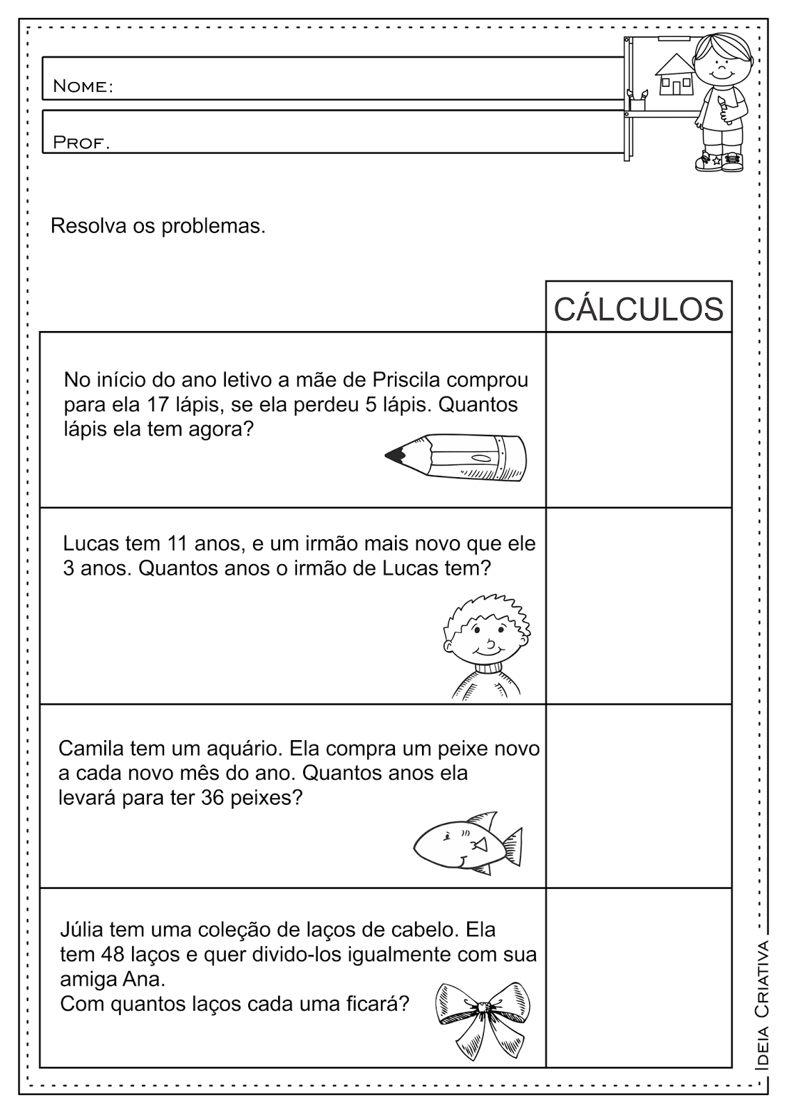 Plano de aula resolução de problemas