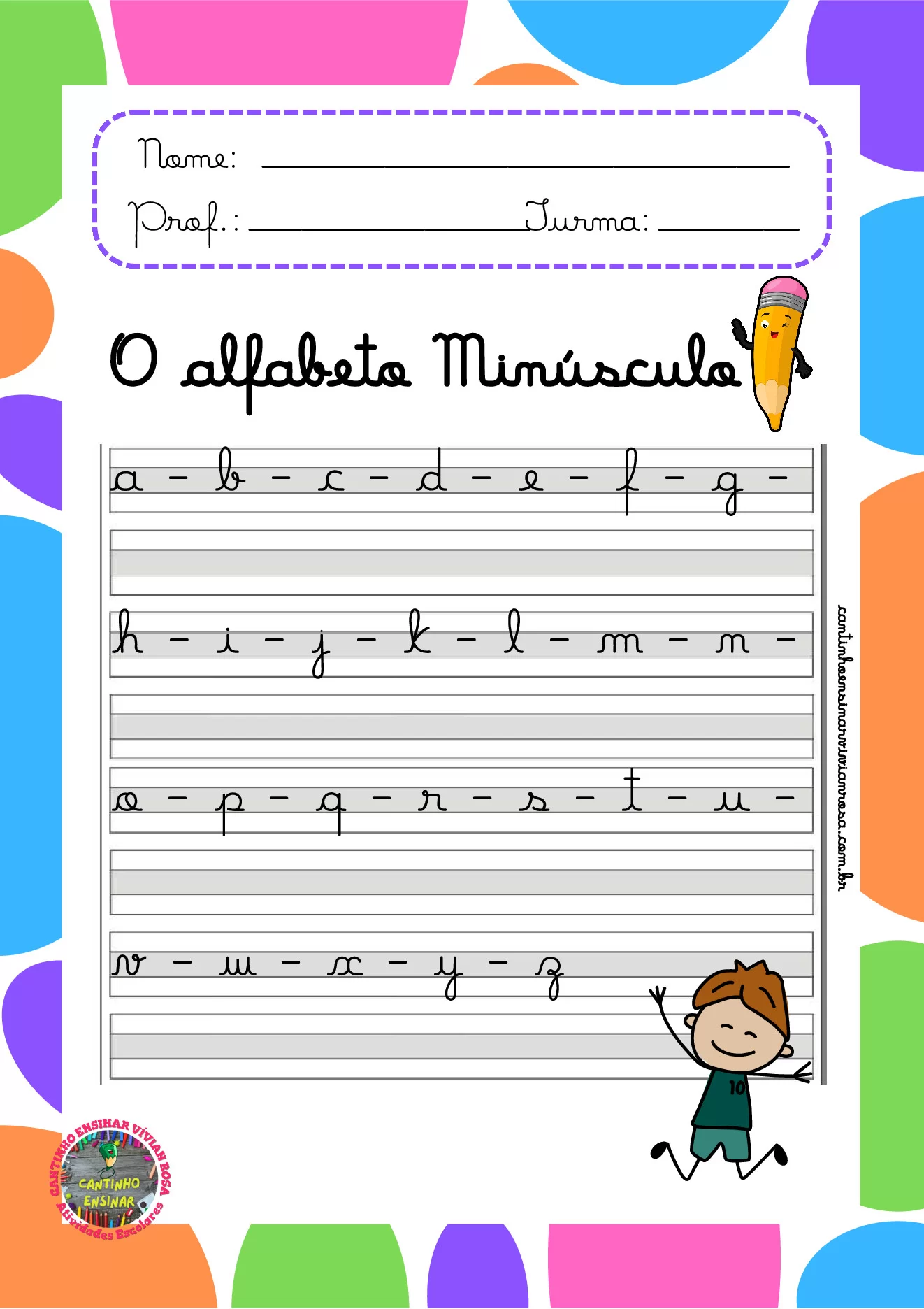 Atividades de caligrafia para 1º ao 3º ano em PDF — p3 | Ensino Já atividades para educação infantil (ensinoja.com)