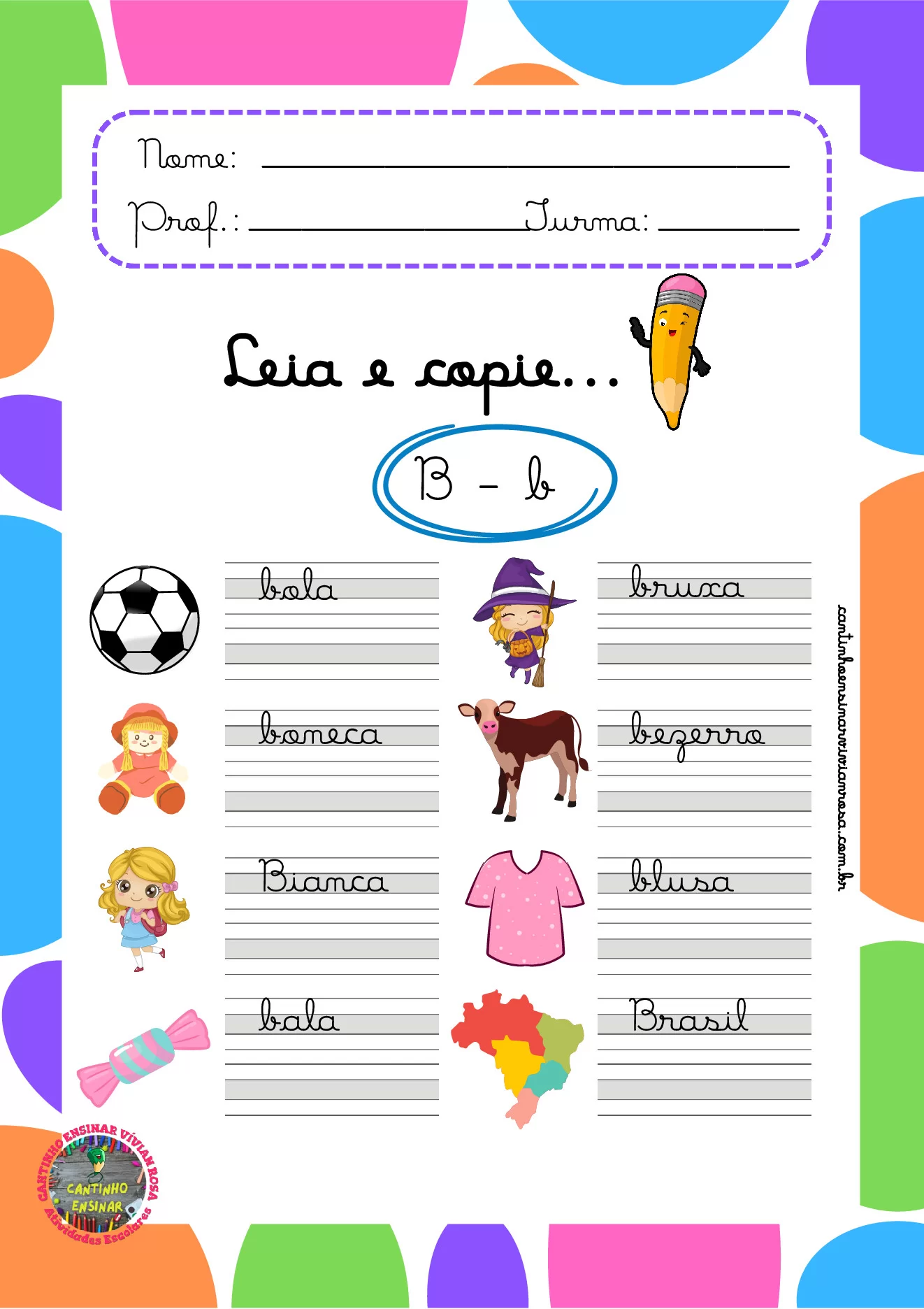 Atividades de caligrafia para 1º ao 3º ano em PDF — p5 | Ensino Já atividades para educação infantil (ensinoja.com)