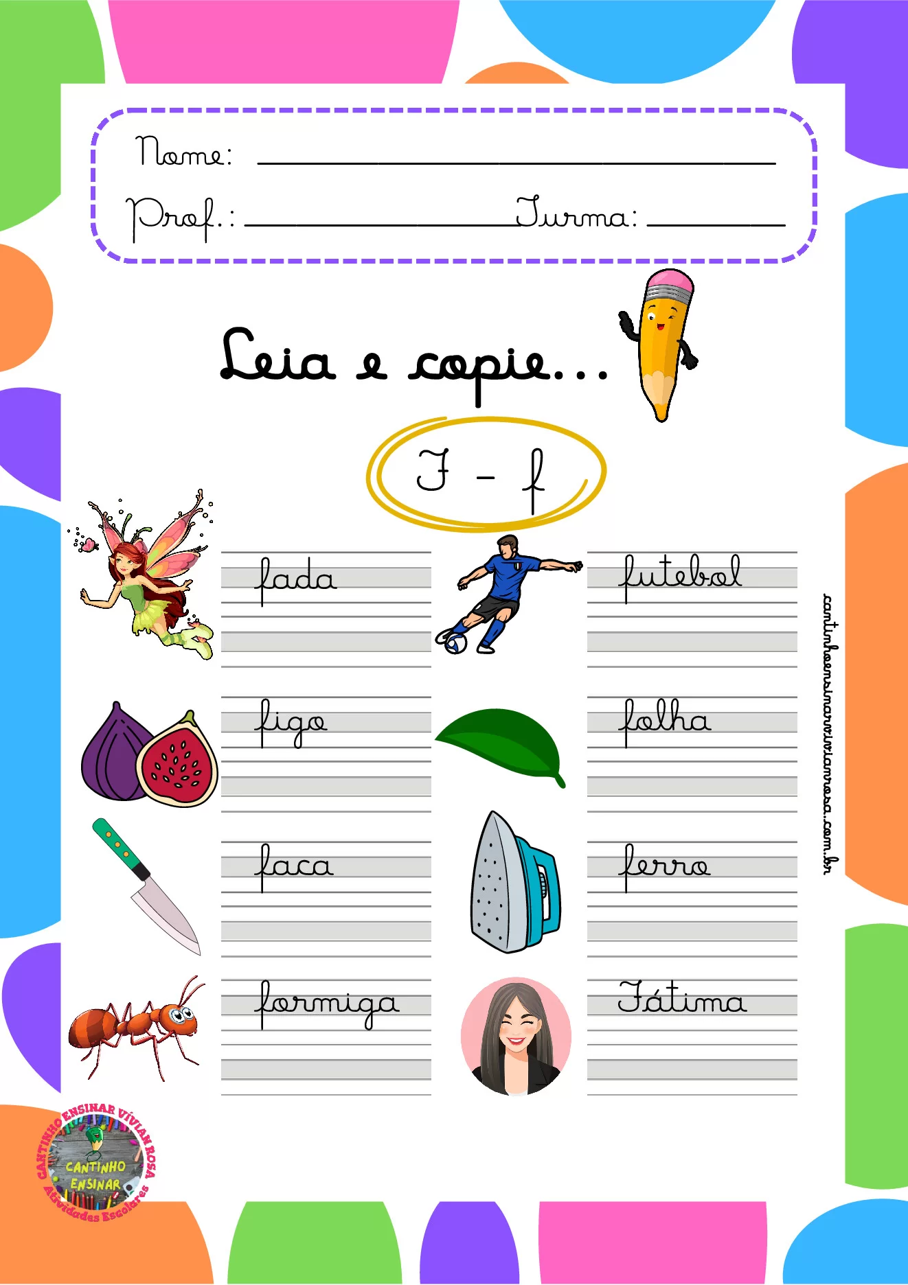 Atividades de caligrafia para 1º ao 3º ano em PDF — p9 | Ensino Já atividades para educação infantil (ensinoja.com)