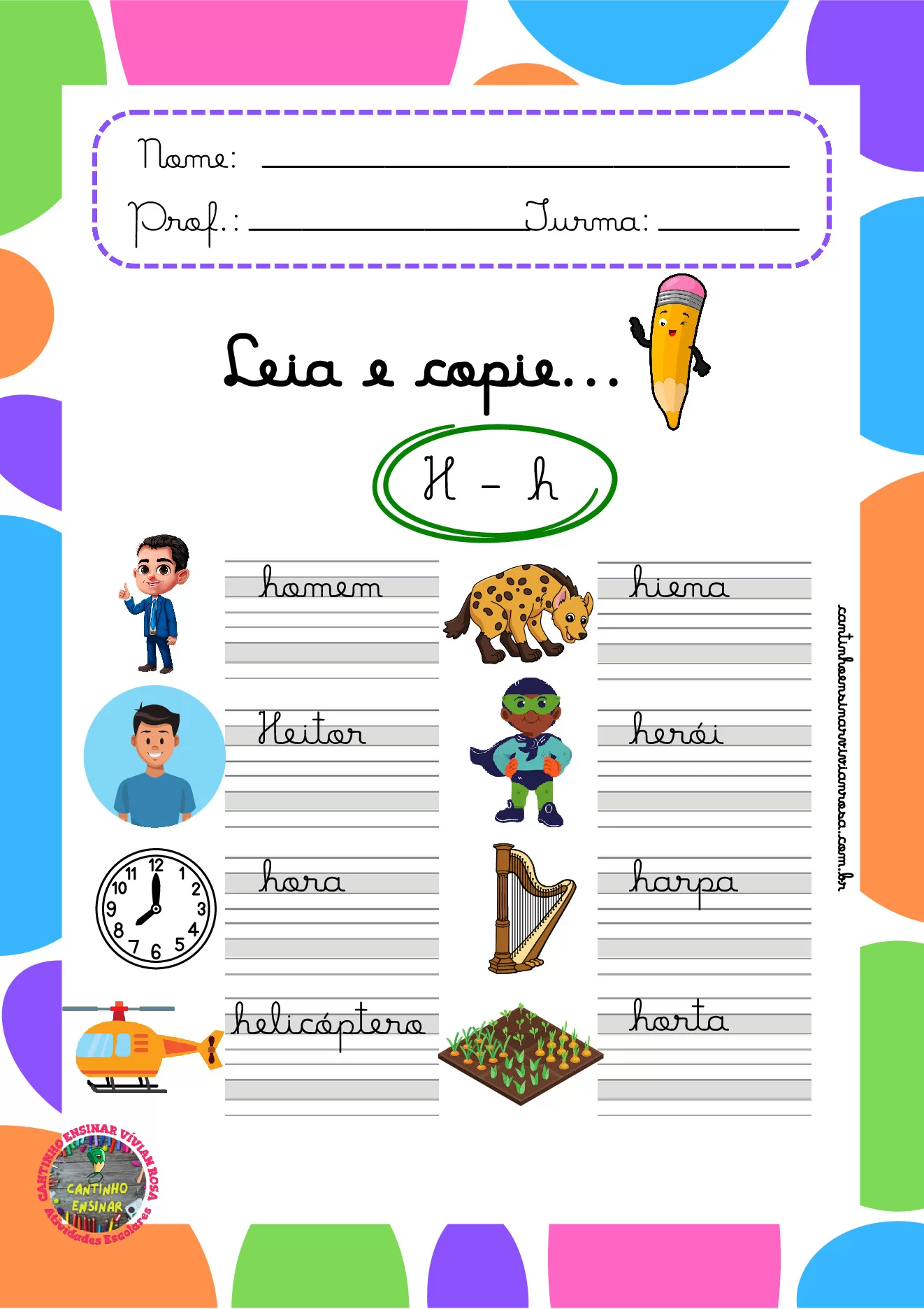 Atividades de caligrafia para 1º ao 3º ano em PDF — p11 | Ensino Já atividades para educação infantil (ensinoja.com)