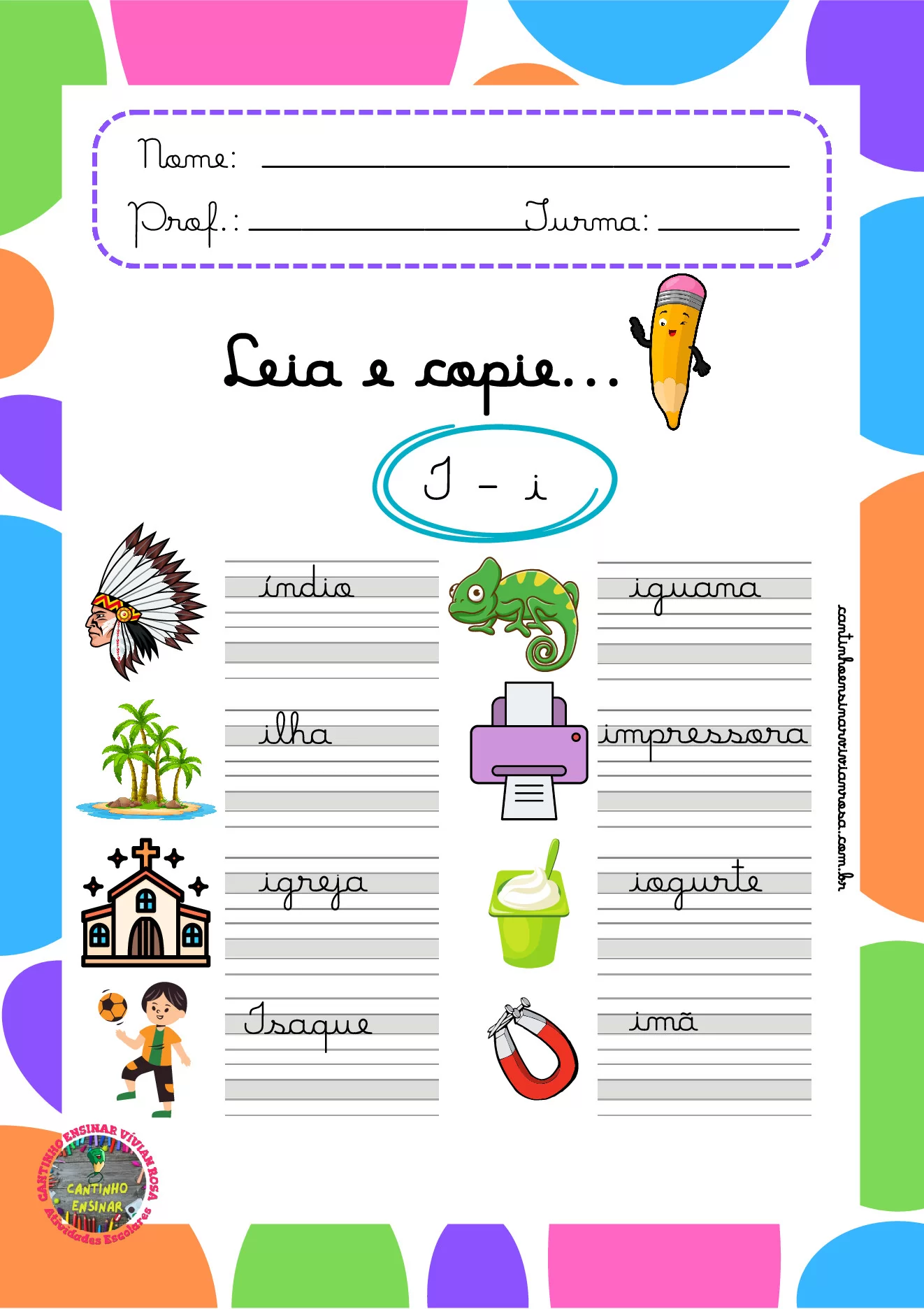 Atividades de caligrafia para 1º ao 3º ano em PDF — p12 | Ensino Já atividades para educação infantil (ensinoja.com)