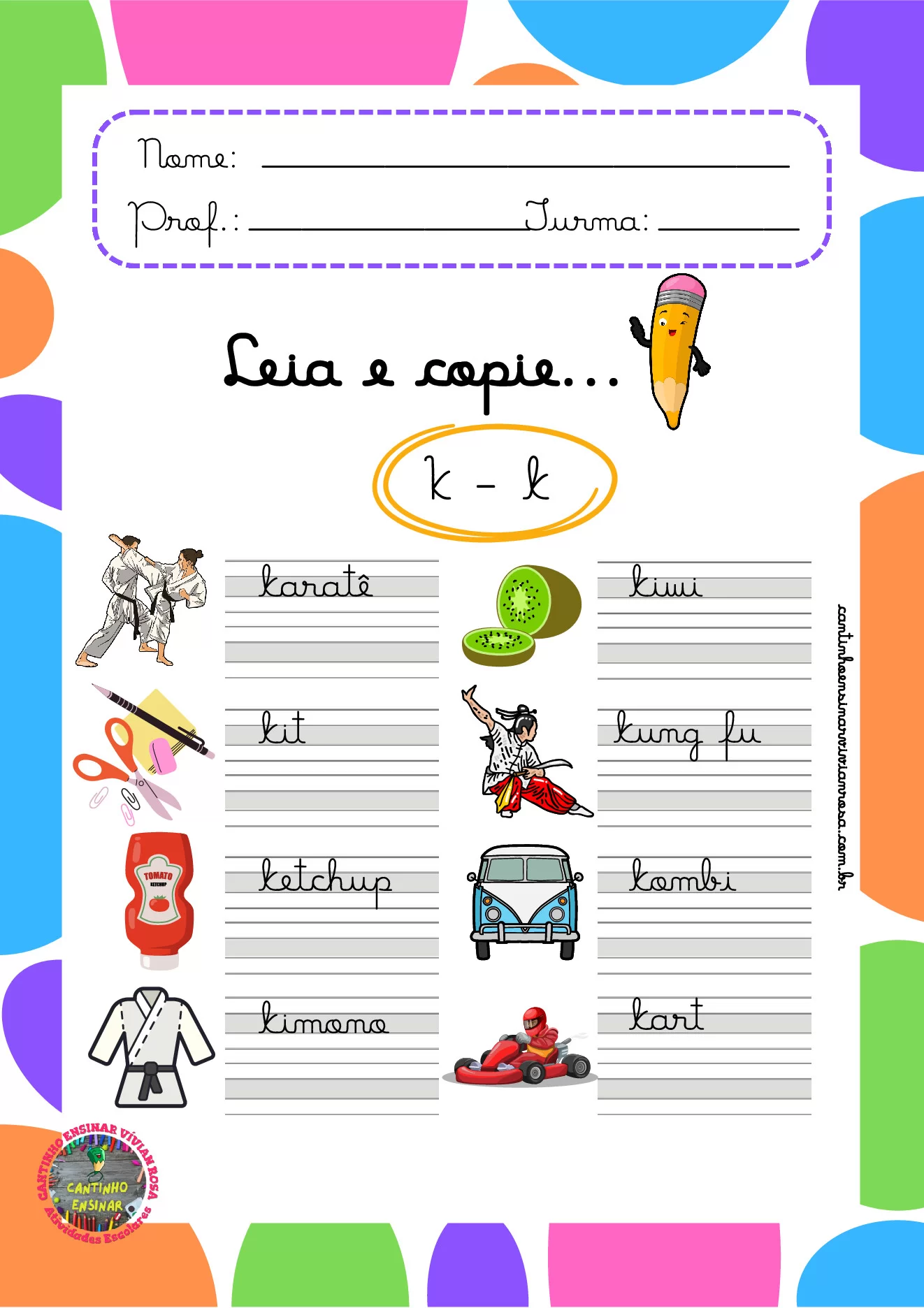 Atividades de caligrafia para 1º ao 3º ano em PDF — p14 | Ensino Já atividades para educação infantil (ensinoja.com)