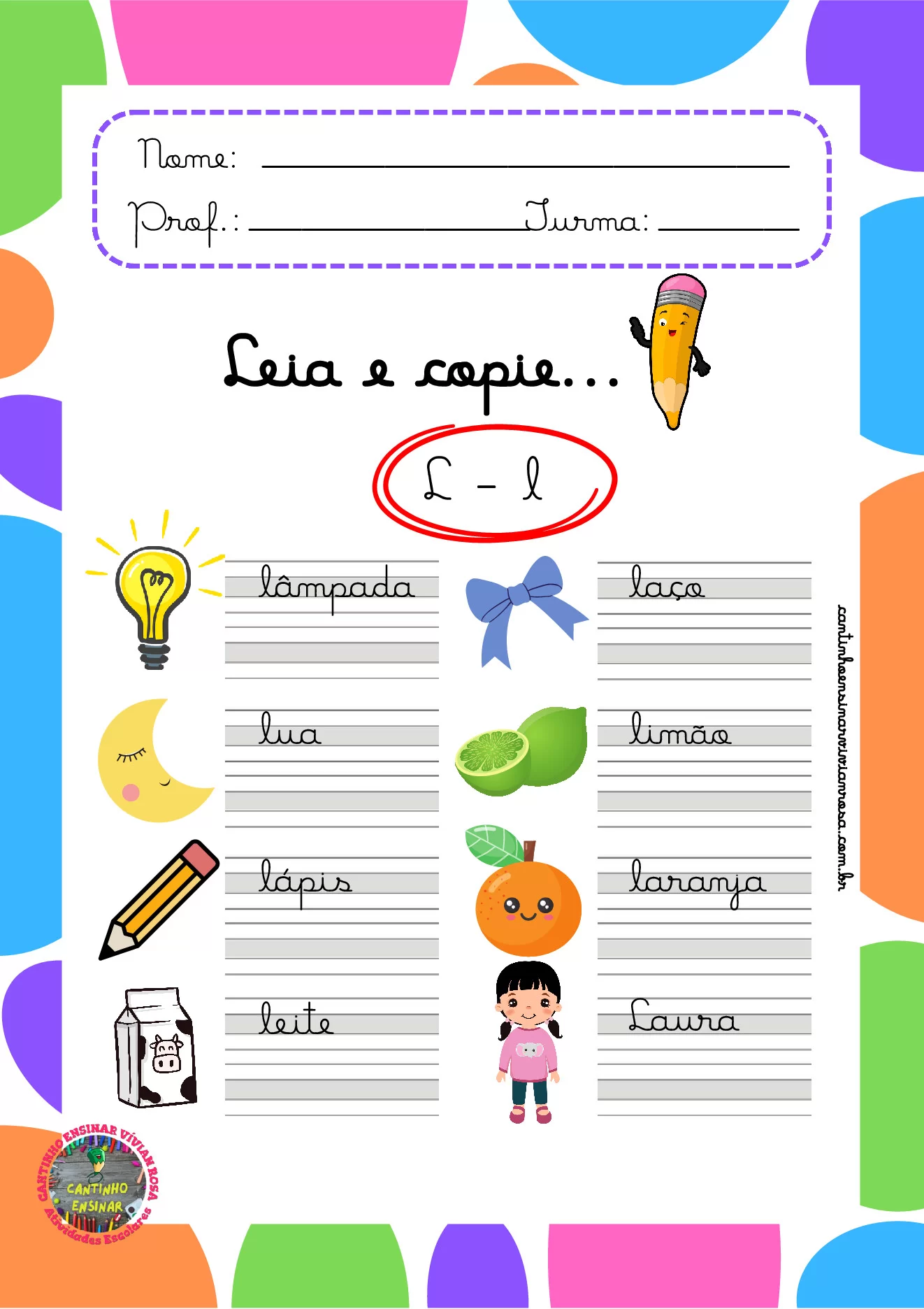 Atividades de caligrafia para 1º ao 3º ano em PDF — p15 | Ensino Já atividades para educação infantil (ensinoja.com)