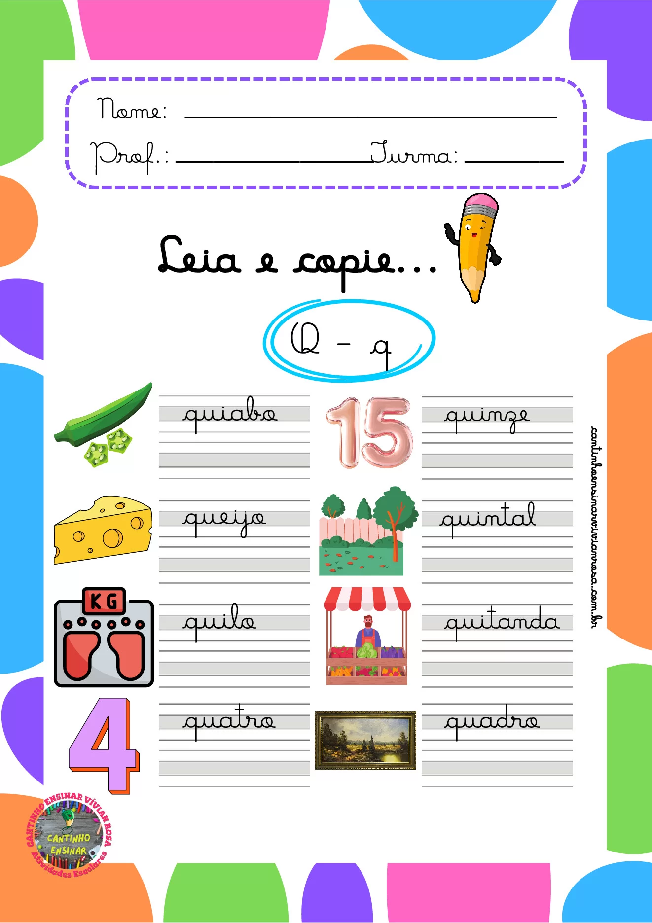 Atividades de caligrafia para 1º ao 3º ano em PDF — p20 | Ensino Já atividades para educação infantil (ensinoja.com)