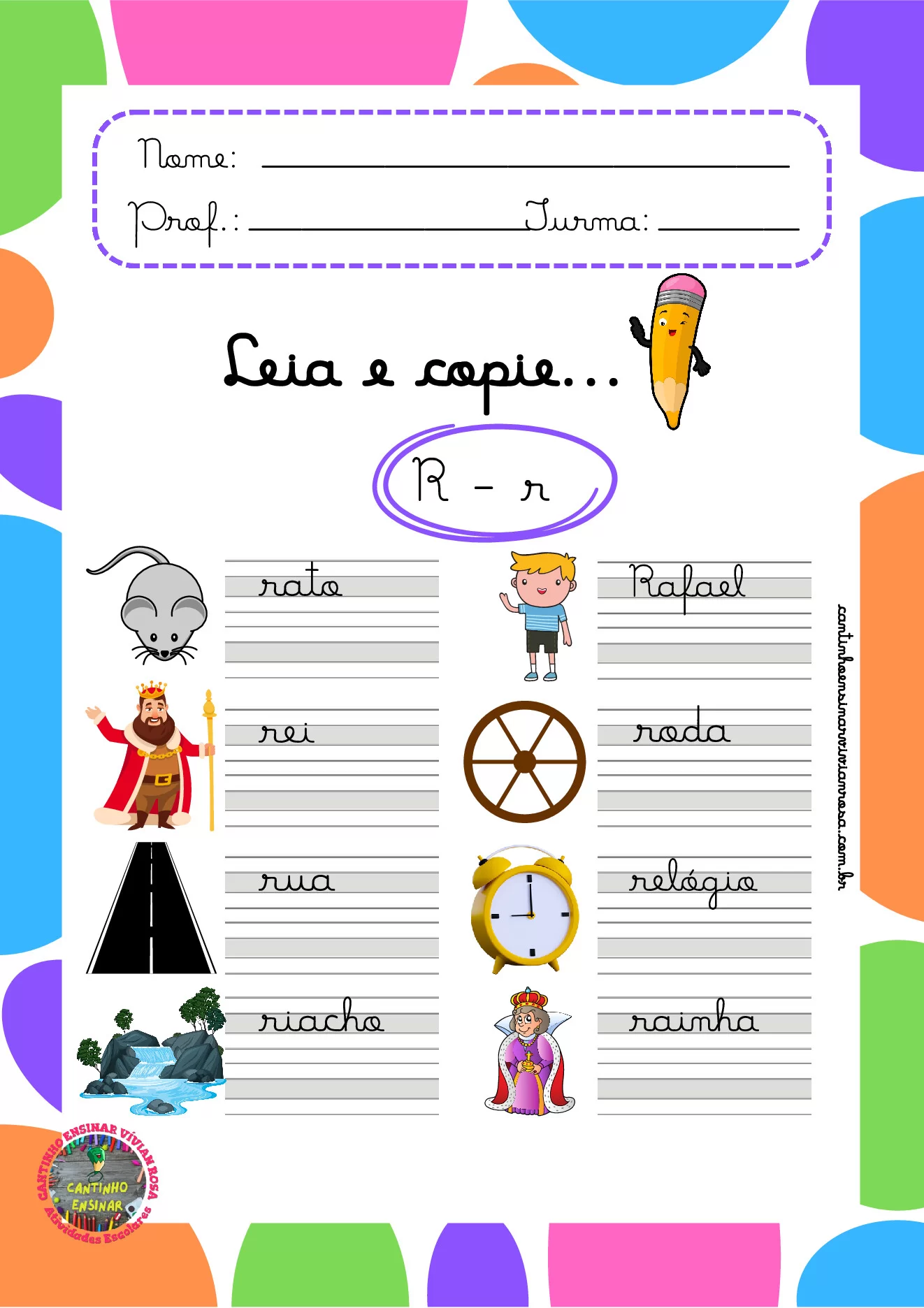 Atividades de caligrafia para 1º ao 3º ano em PDF — p21 | Ensino Já atividades para educação infantil (ensinoja.com)