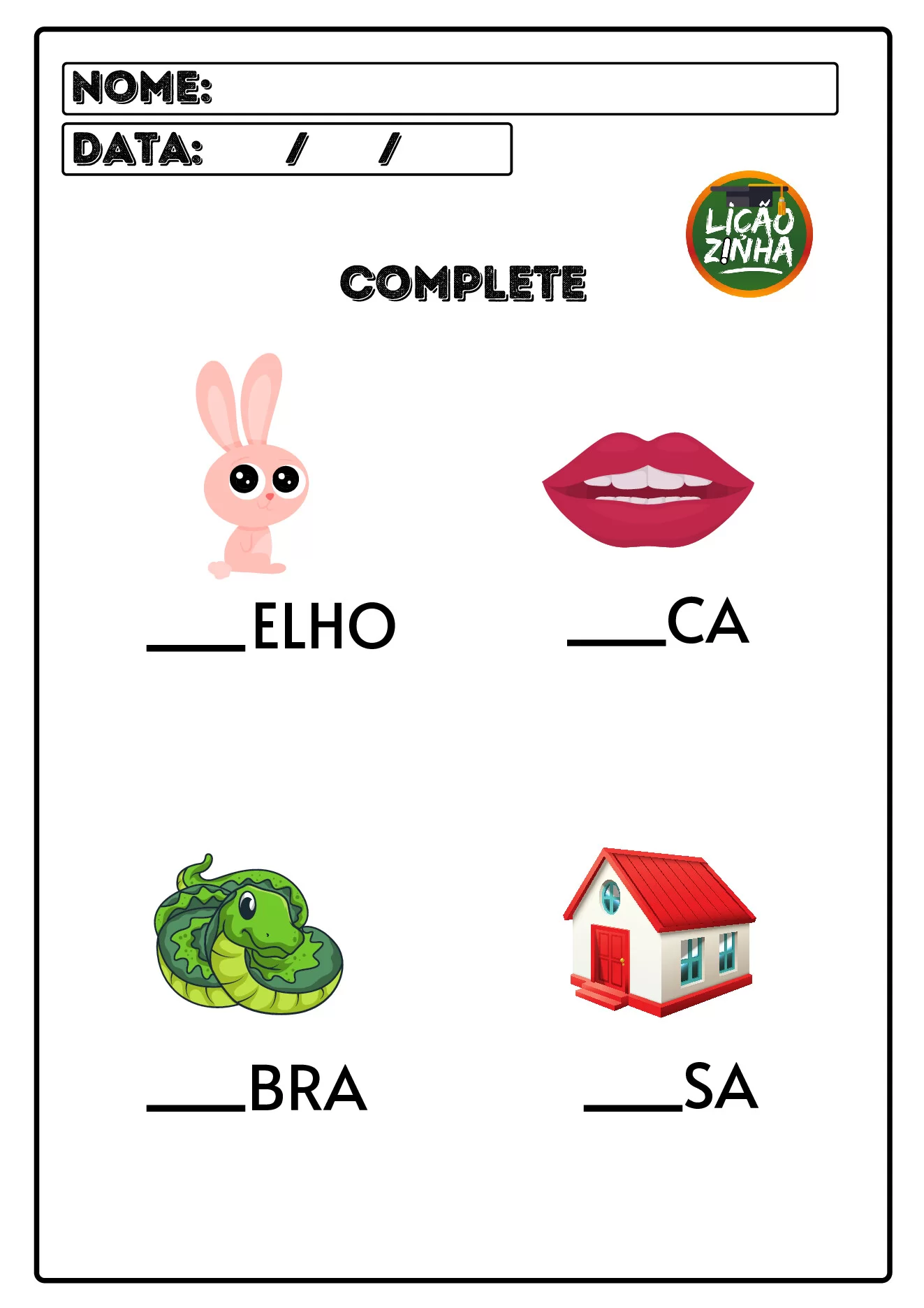 Atividades educativas para crianças diversas — p18 | Ensino Já atividades para educação infantil (ensinoja.com)