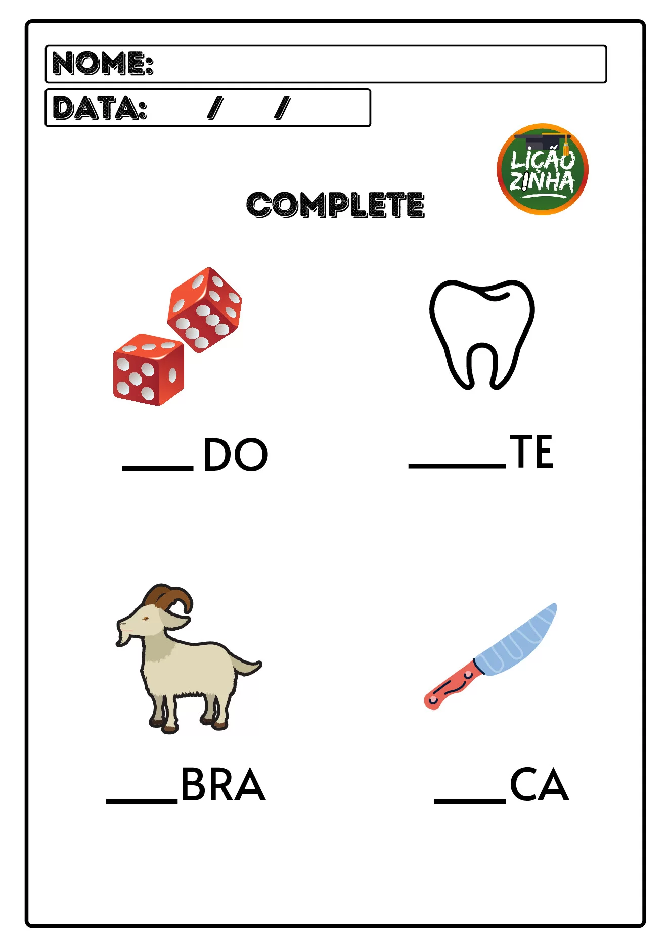 Atividades educativas para crianças diversas — p19 | Ensino Já atividades para educação infantil (ensinoja.com)