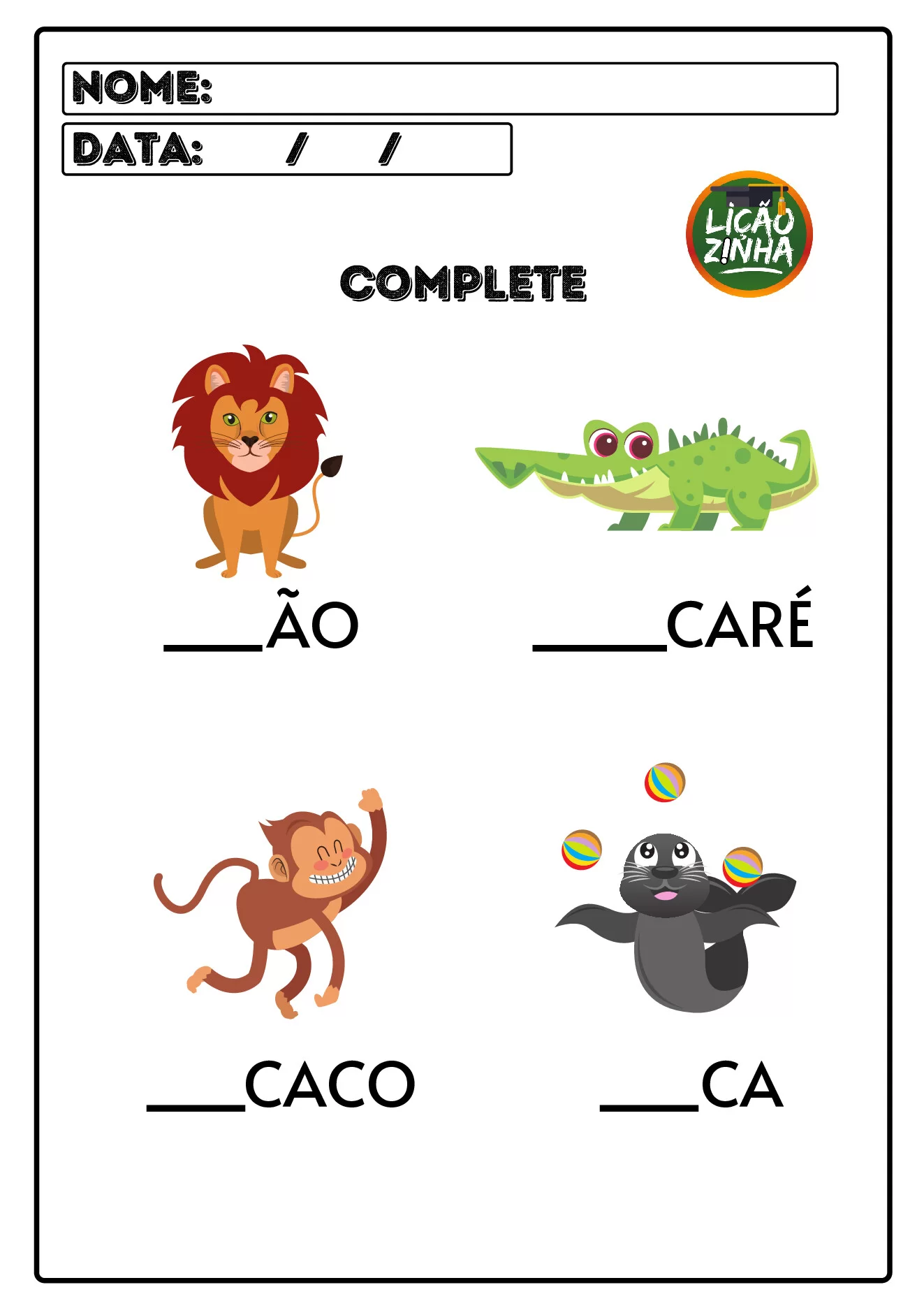 Atividades educativas para crianças diversas — p21 | Ensino Já atividades para educação infantil (ensinoja.com)