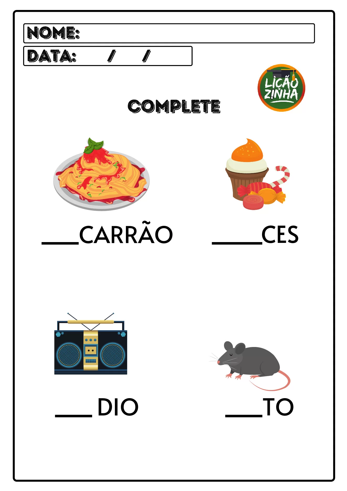 Atividades educativas para crianças diversas — p22 | Ensino Já atividades para educação infantil (ensinoja.com)