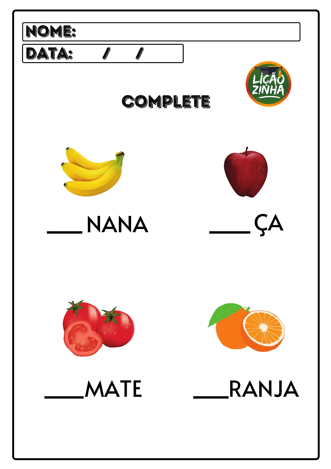 Atividades educativas para crianças diversas — p24 | Ensino Já atividades para educação infantil (ensinoja.com)
