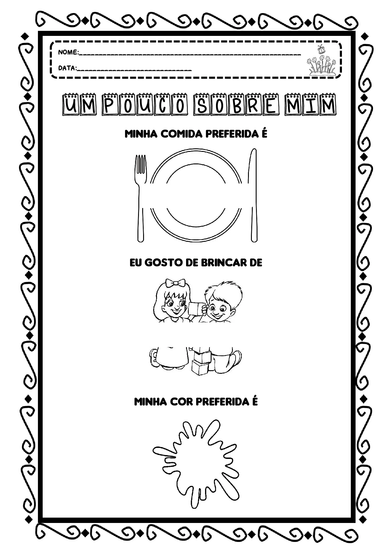 Atividades para autoconhecimento infantil — p8 | Ensino Já atividades para educação infantil (ensinoja.com)