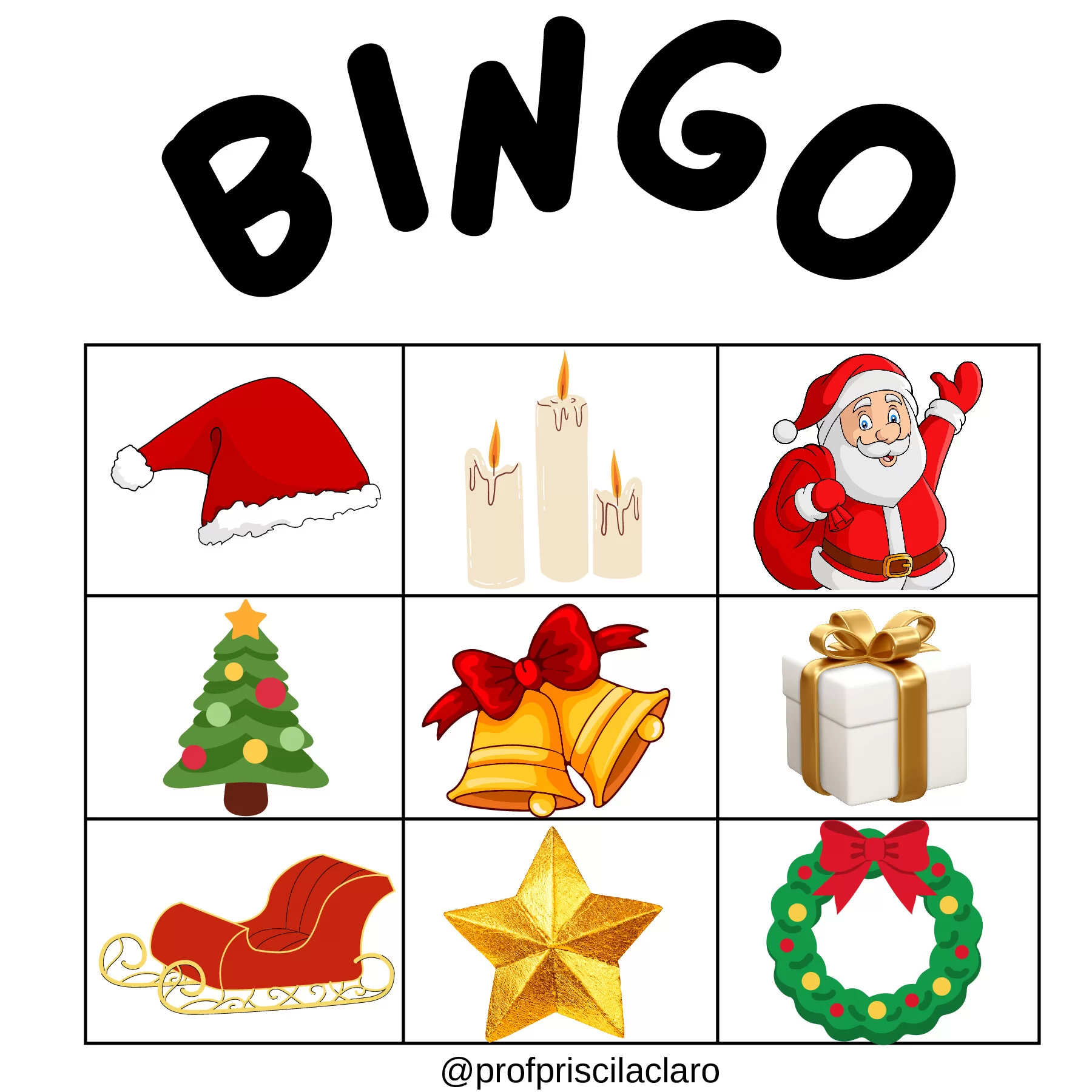 Bingo natalino: diversão e aprendizado para todos — p2 | Ensino Já atividades para educação infantil (ensinoja.com)