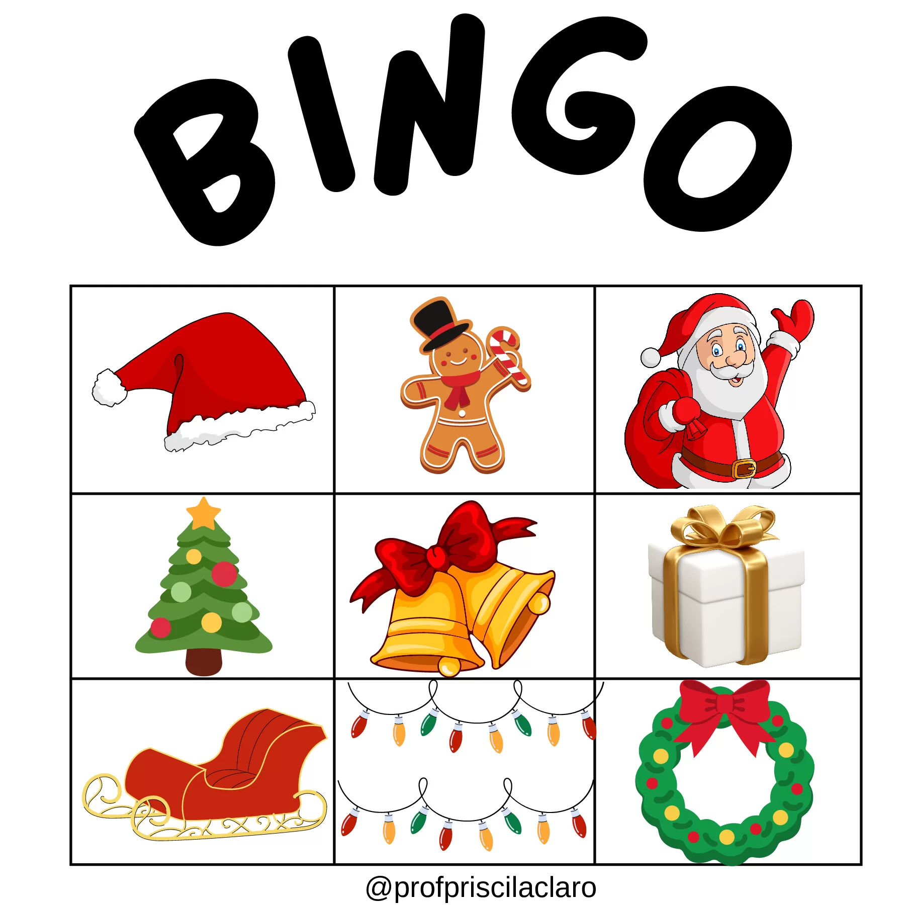 Bingo natalino: diversão e aprendizado para todos — p4 | Ensino Já atividades para educação infantil (ensinoja.com)