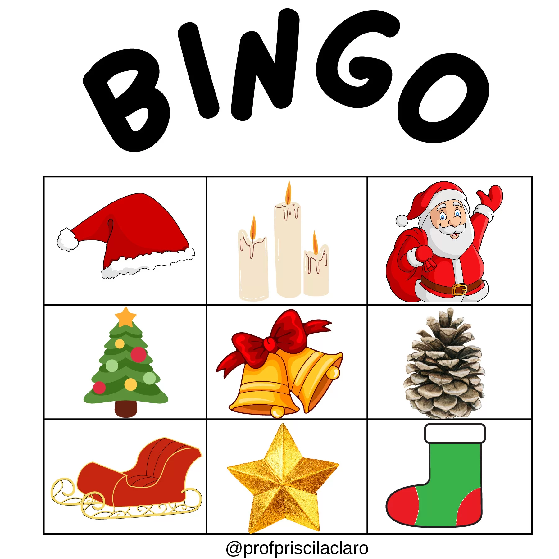 Bingo natalino: diversão e aprendizado para todos — p5 | Ensino Já atividades para educação infantil (ensinoja.com)