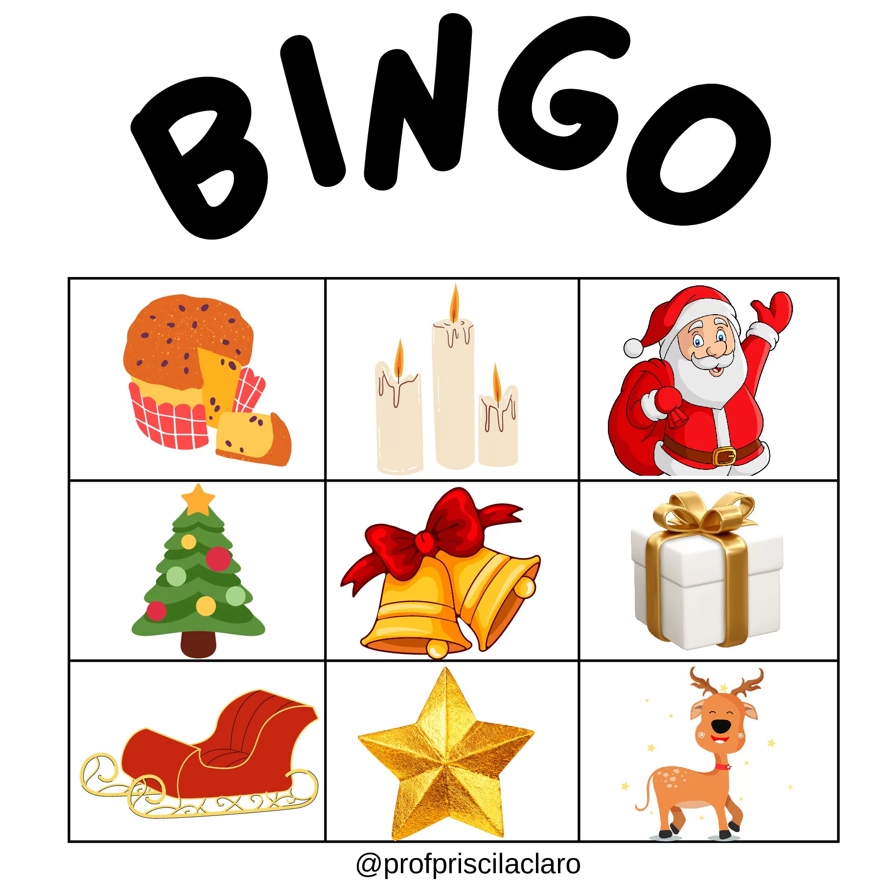 Bingo natalino: diversão e aprendizado para todos — p8 | Ensino Já atividades para educação infantil (ensinoja.com)