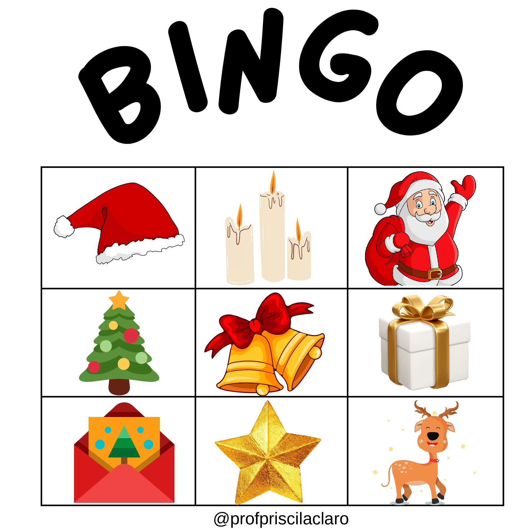 Bingo natalino: diversão e aprendizado para todos — p9 | Ensino Já atividades para educação infantil (ensinoja.com)