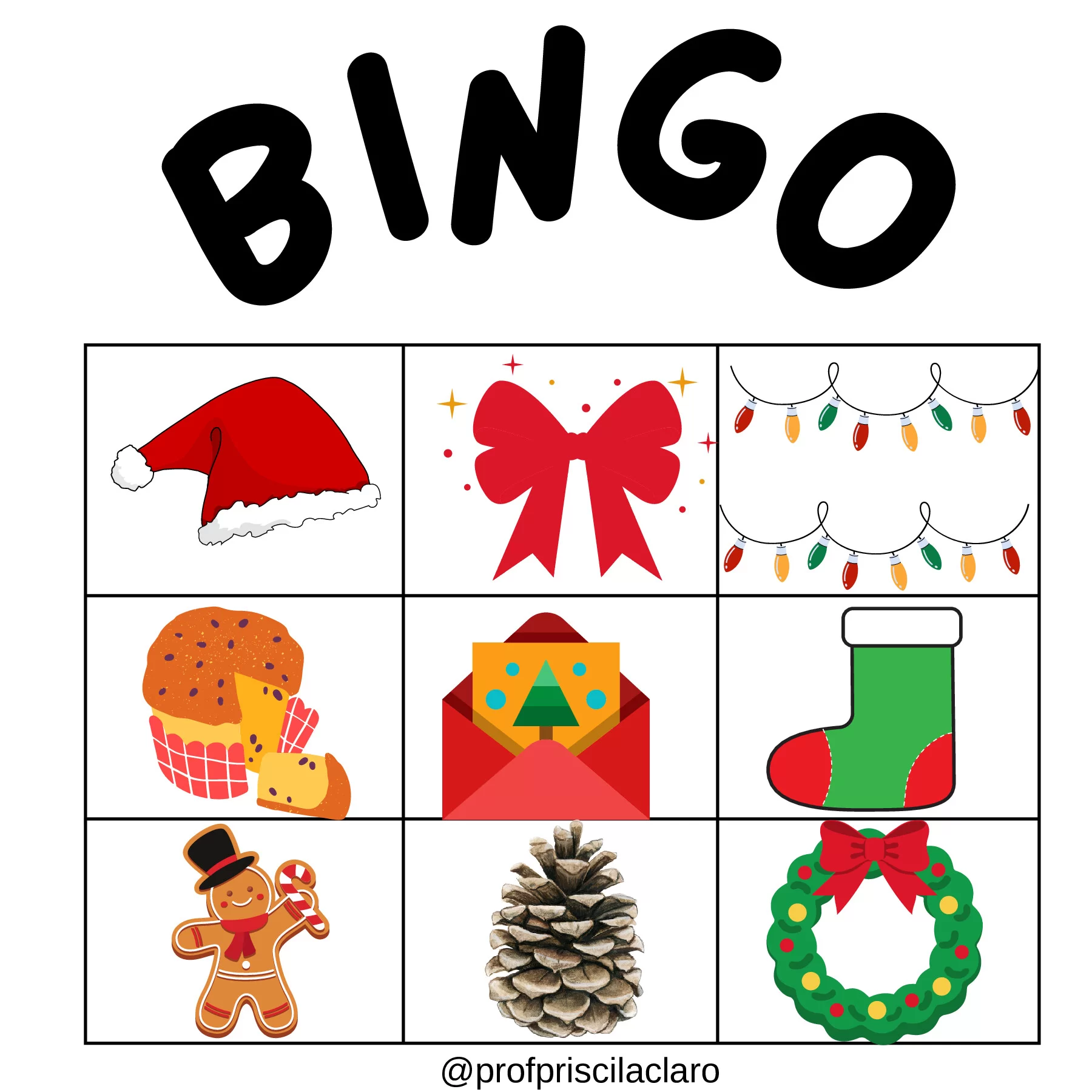 Bingo natalino: diversão e aprendizado para todos — p12 | Ensino Já atividades para educação infantil (ensinoja.com)