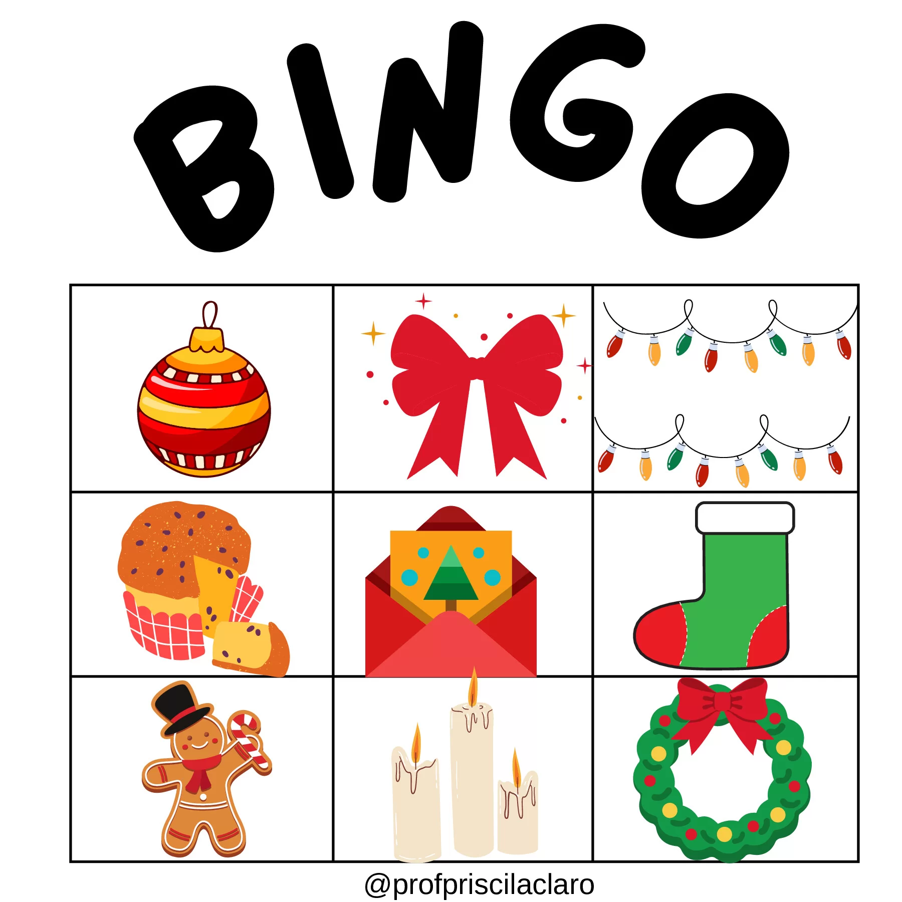 Bingo natalino: diversão e aprendizado para todos — p13 | Ensino Já atividades para educação infantil (ensinoja.com)