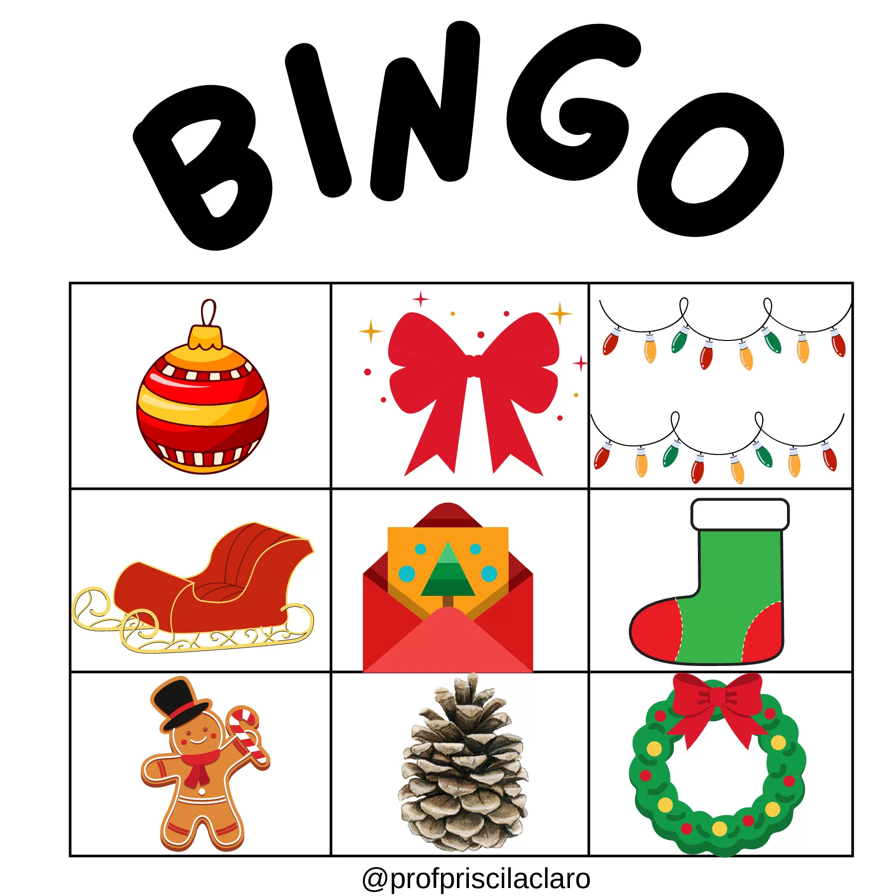 Bingo natalino: diversão e aprendizado para todos — p14 | Ensino Já atividades para educação infantil (ensinoja.com)