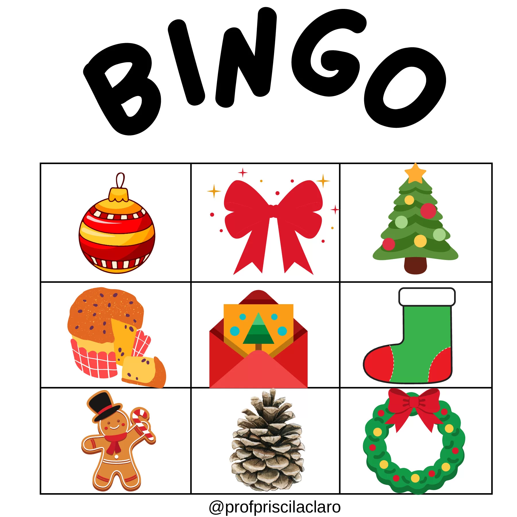 Bingo natalino: diversão e aprendizado para todos — p15 | Ensino Já atividades para educação infantil (ensinoja.com)