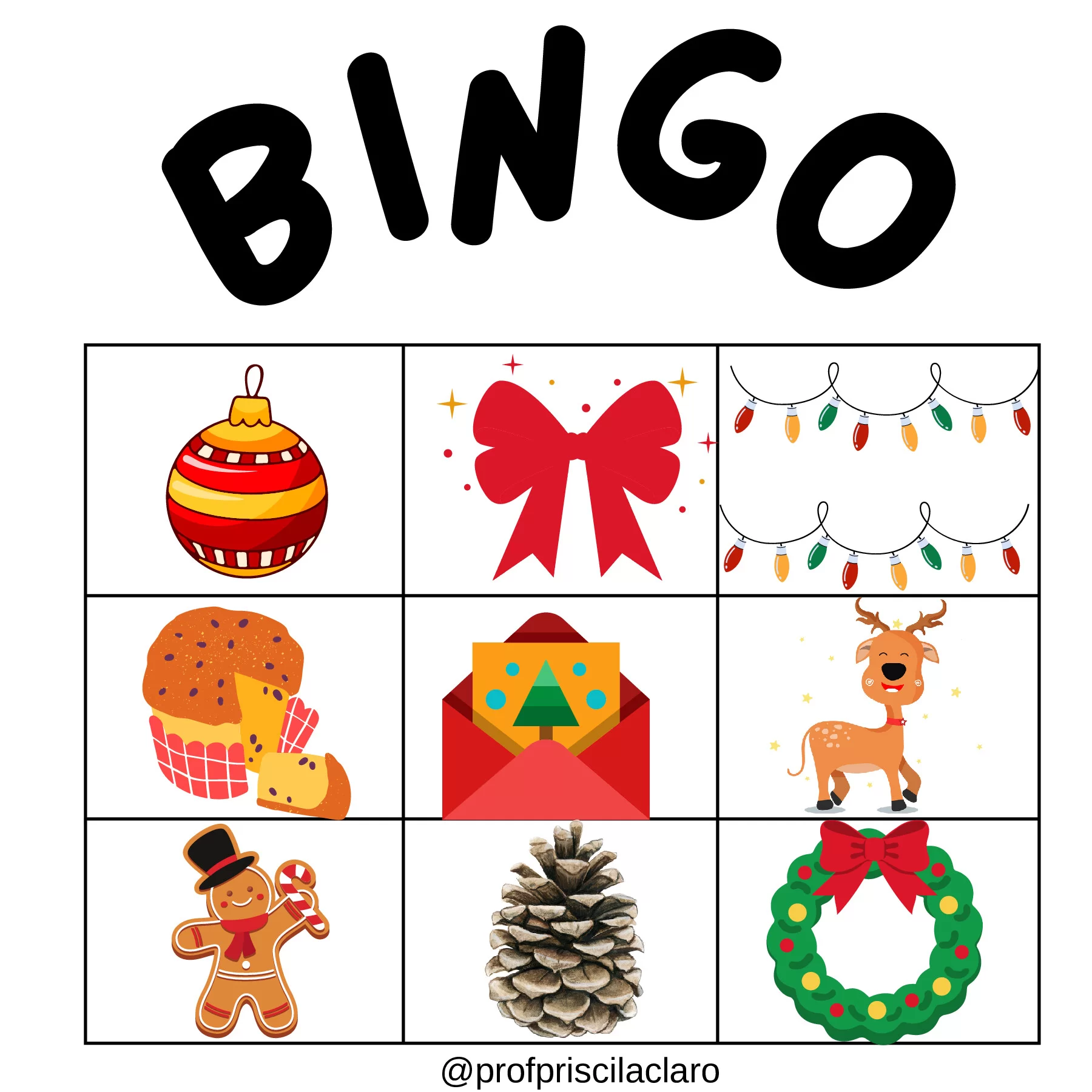 Bingo natalino: diversão e aprendizado para todos — p16 | Ensino Já atividades para educação infantil (ensinoja.com)