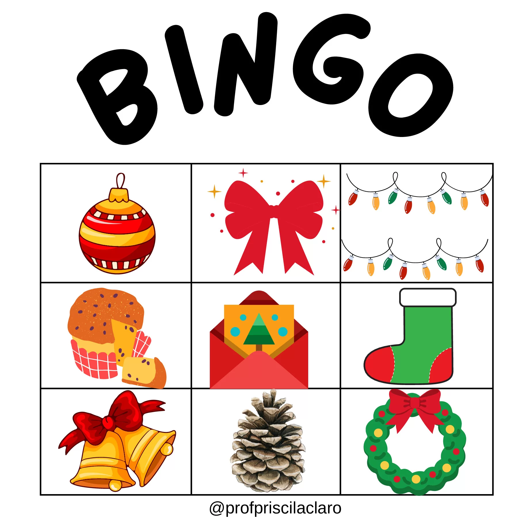 Bingo natalino: diversão e aprendizado para todos — p17 | Ensino Já atividades para educação infantil (ensinoja.com)