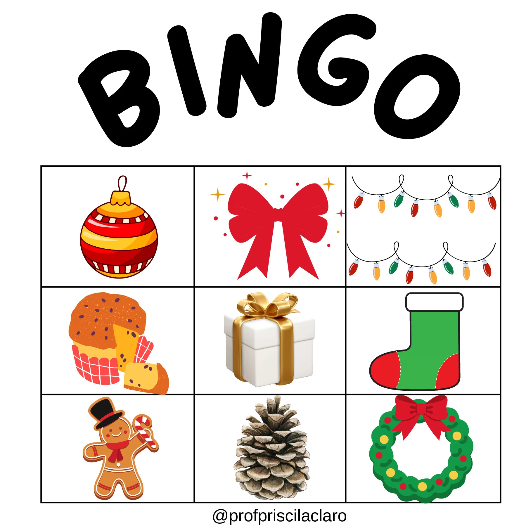 Bingo natalino: diversão e aprendizado para todos — p18 | Ensino Já atividades para educação infantil (ensinoja.com)