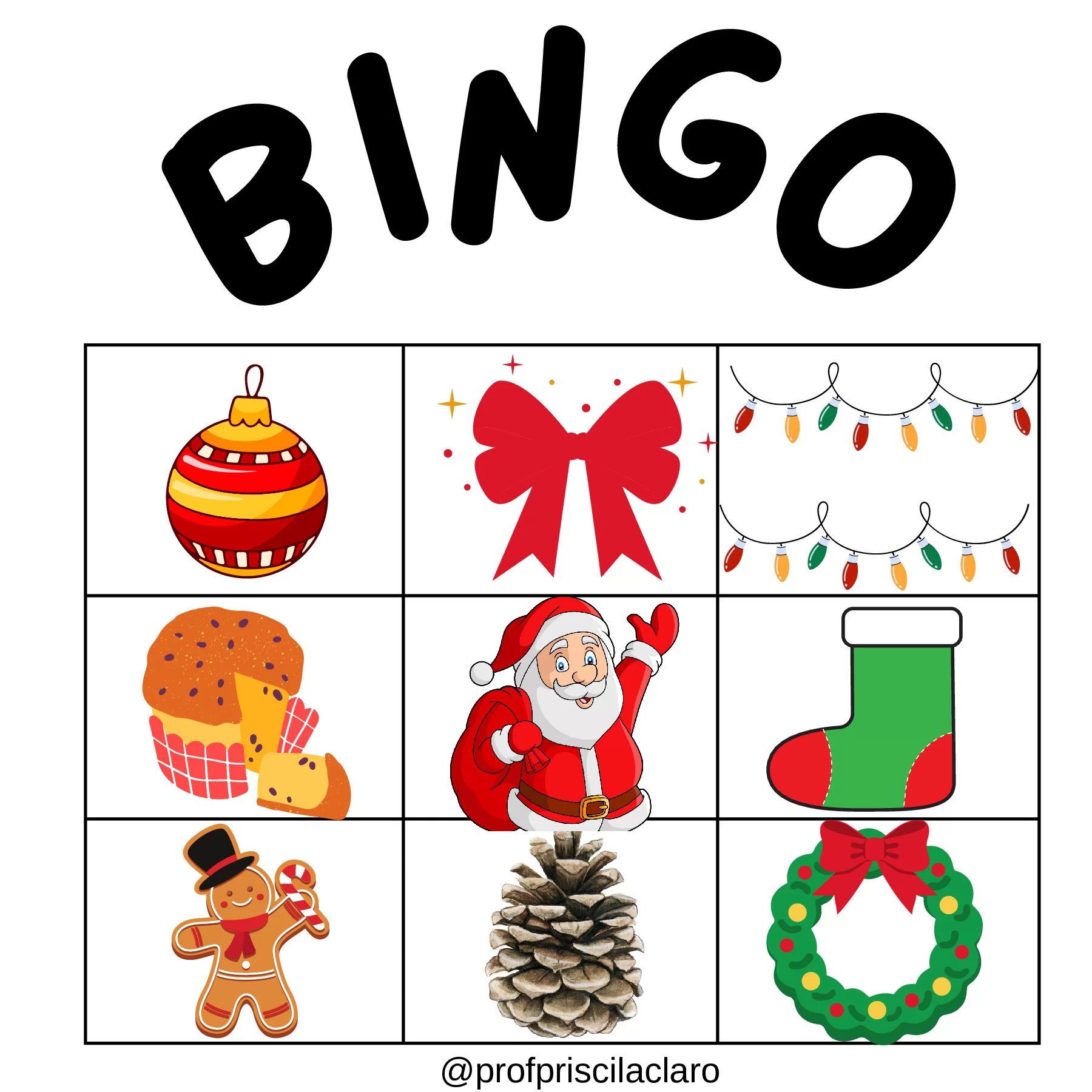 Bingo natalino: diversão e aprendizado para todos — p20 | Ensino Já atividades para educação infantil (ensinoja.com)