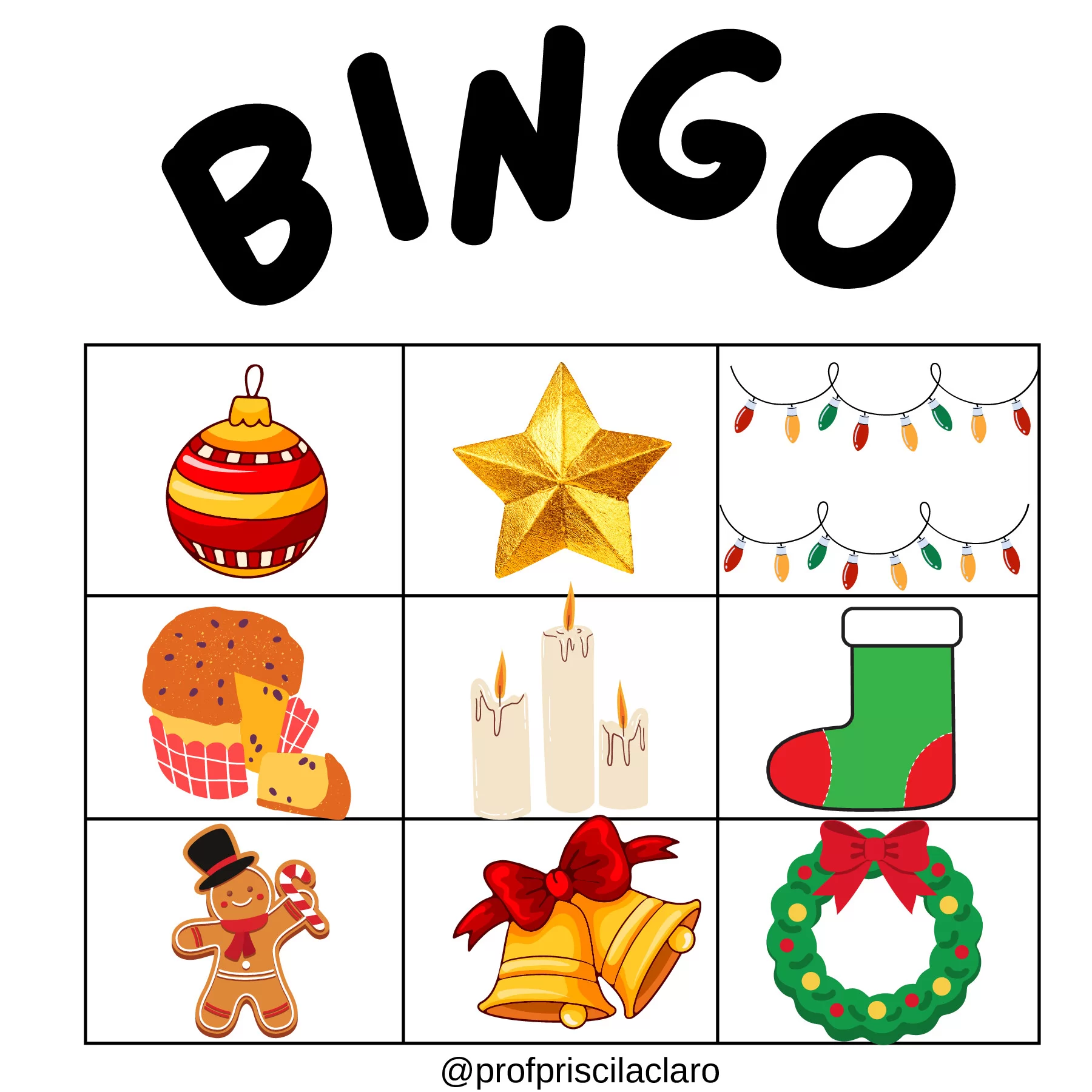 Bingo natalino: diversão e aprendizado para todos — p21 | Ensino Já atividades para educação infantil (ensinoja.com)