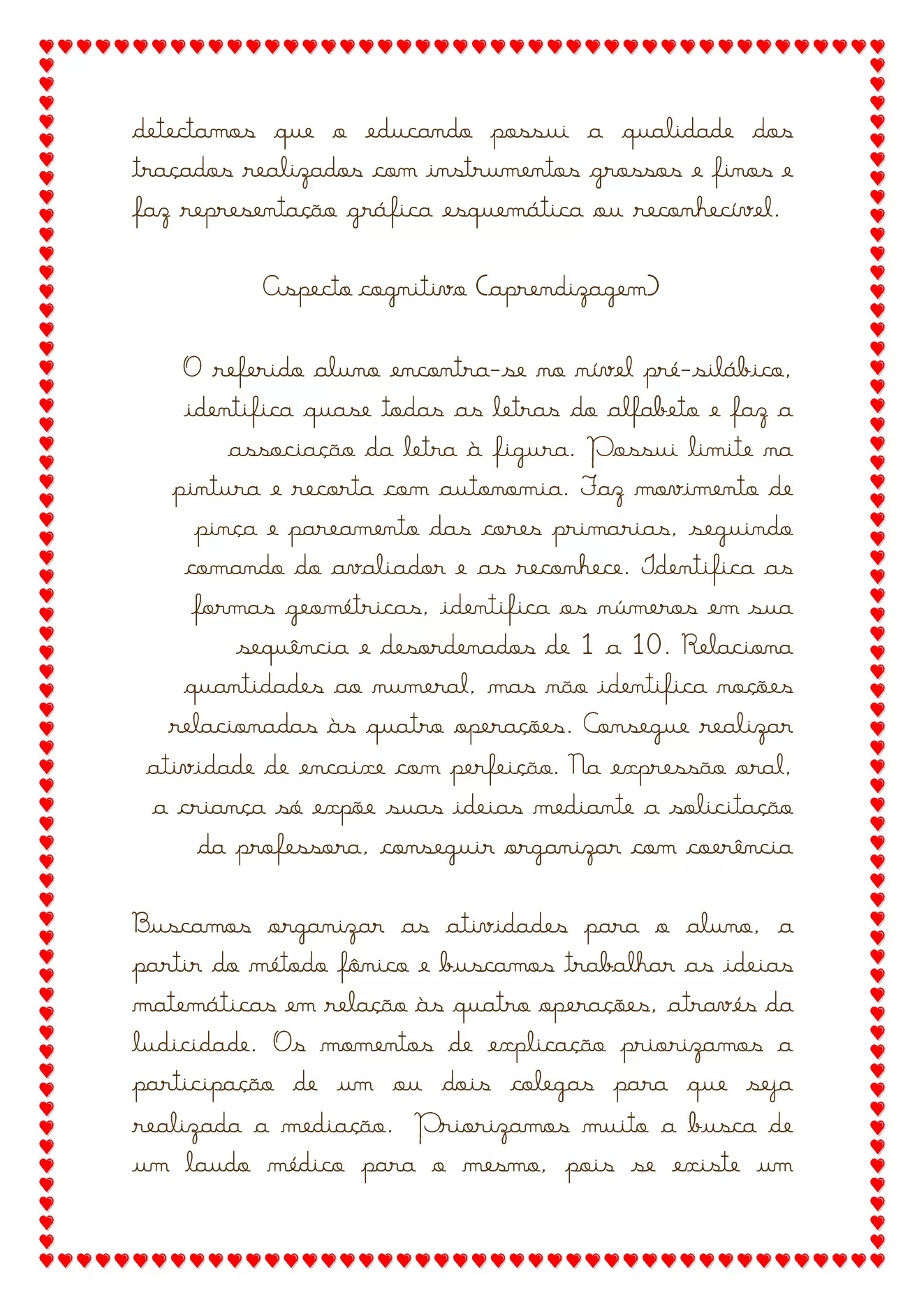 Modelos de relatórios para educação especial — p4 | Ensino Já atividades para educação infantil (ensinoja.com)