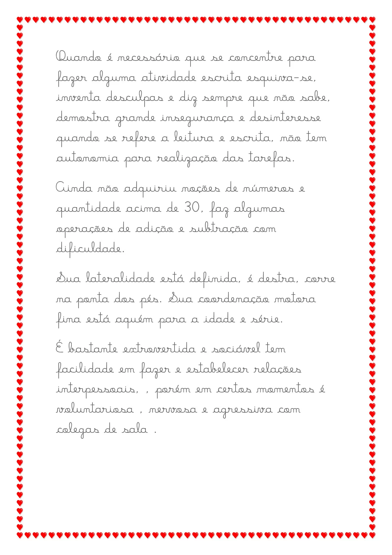 Modelos de relatórios para educação especial — p16 | Ensino Já atividades para educação infantil (ensinoja.com)