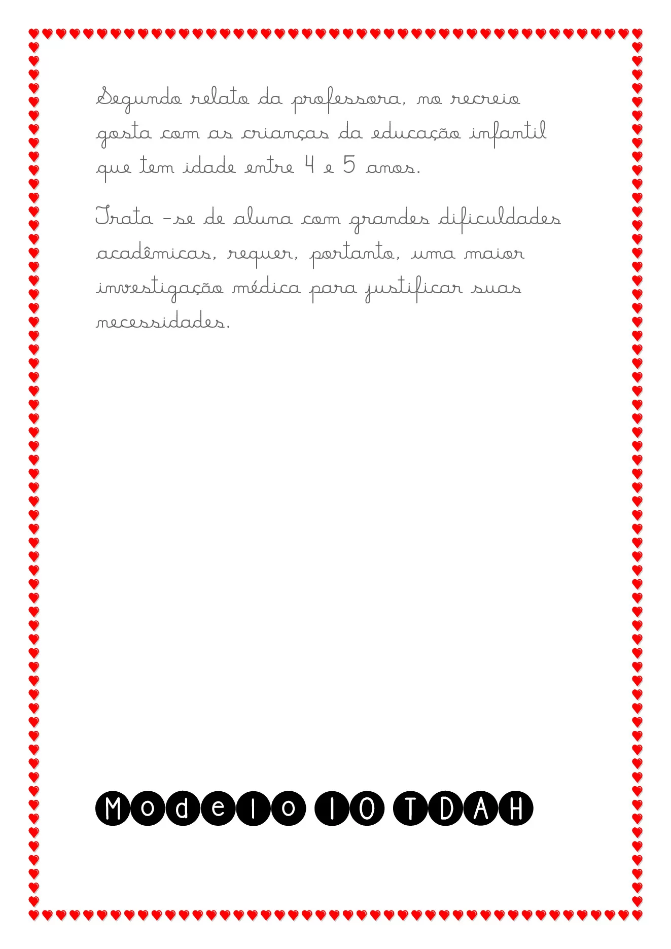 Modelos de relatórios para educação especial — p17 | Ensino Já atividades para educação infantil (ensinoja.com)
