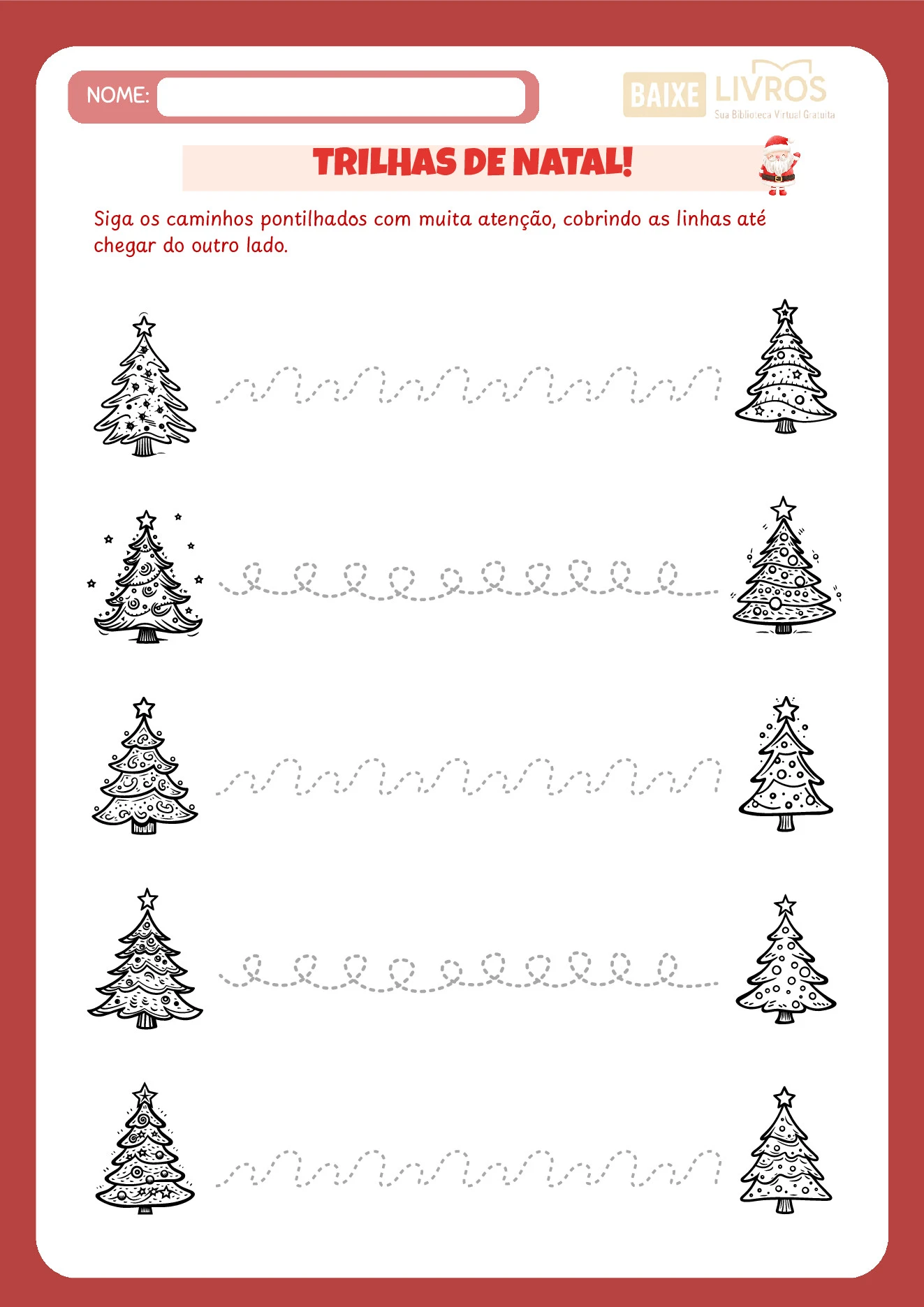 Atividades de caligrafia para o Natal — p3 | Ensino Já atividades para educação infantil (ensinoja.com)