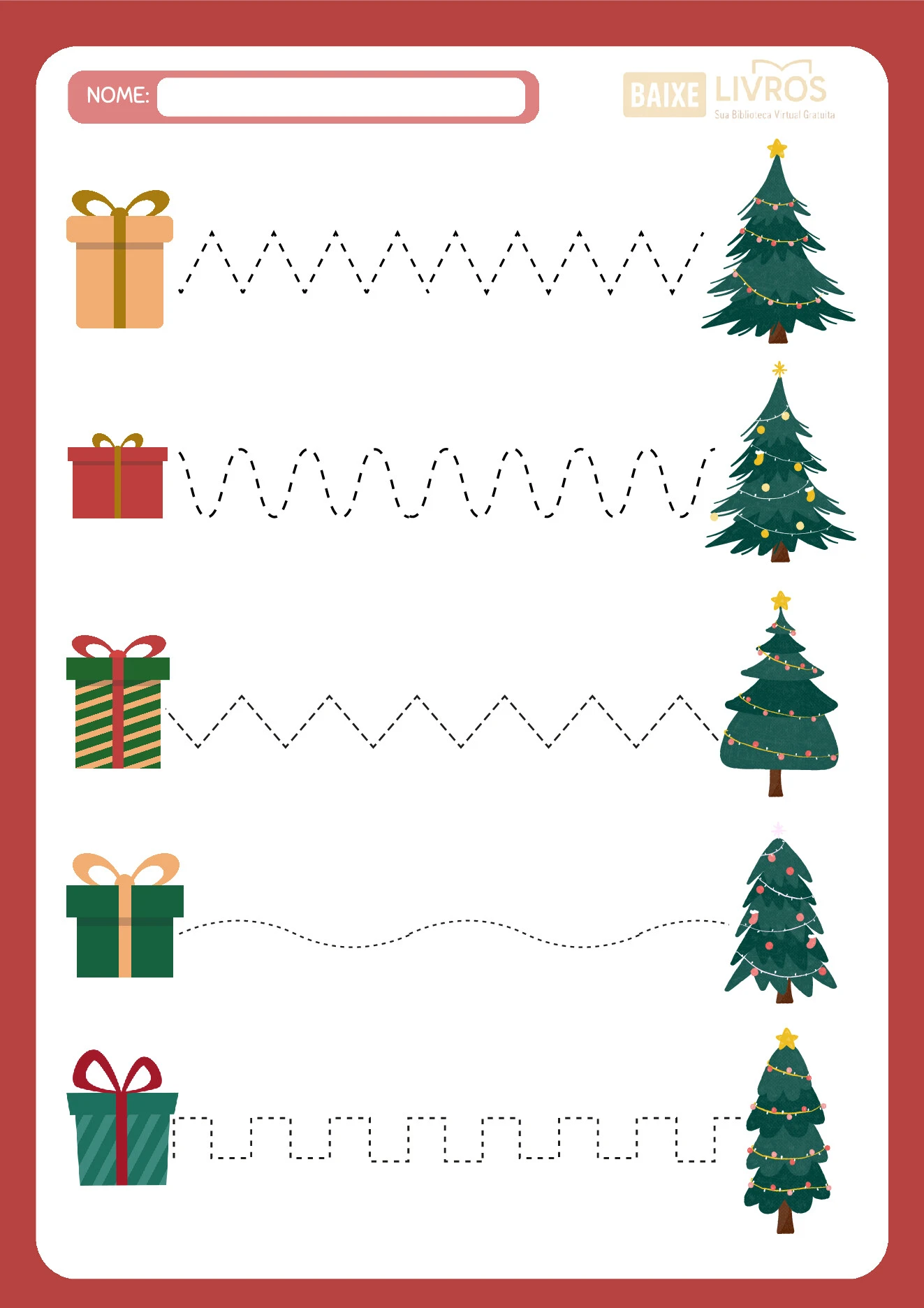 Atividades de caligrafia para o Natal — p4 | Ensino Já atividades para educação infantil (ensinoja.com)