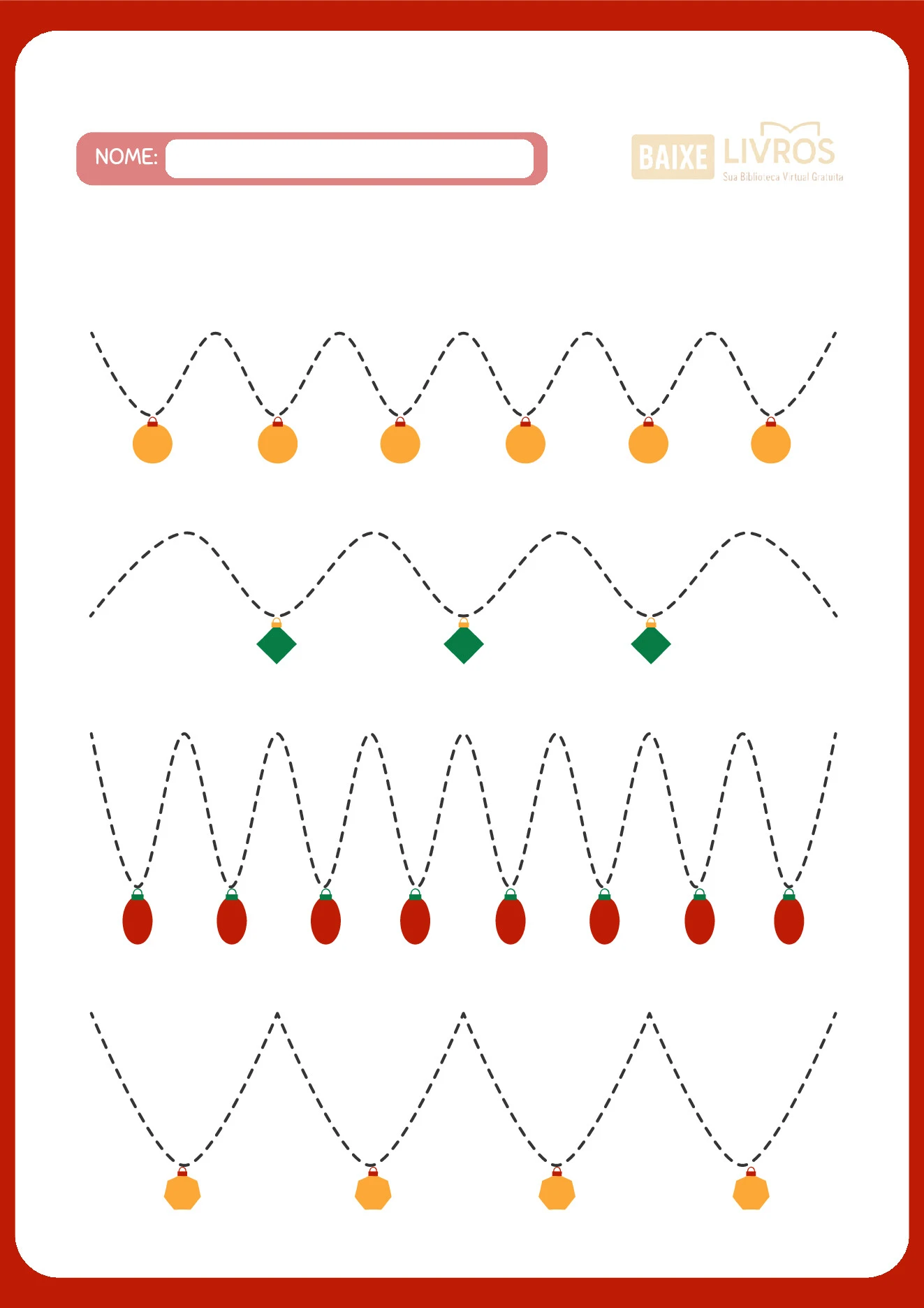 Atividades de caligrafia para o Natal — p6 | Ensino Já atividades para educação infantil (ensinoja.com)