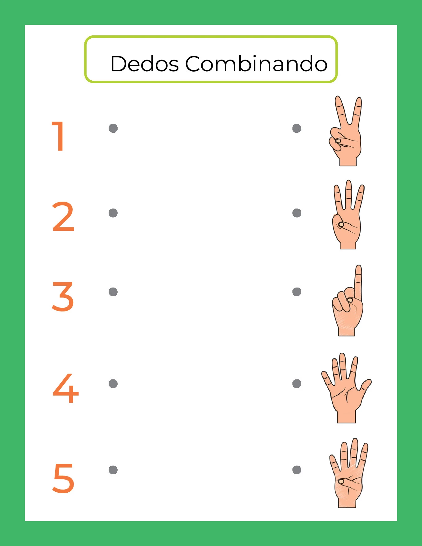 Atividades de contagem com as mãos para crianças — p4 | Ensino Já atividades para educação infantil (ensinoja.com)