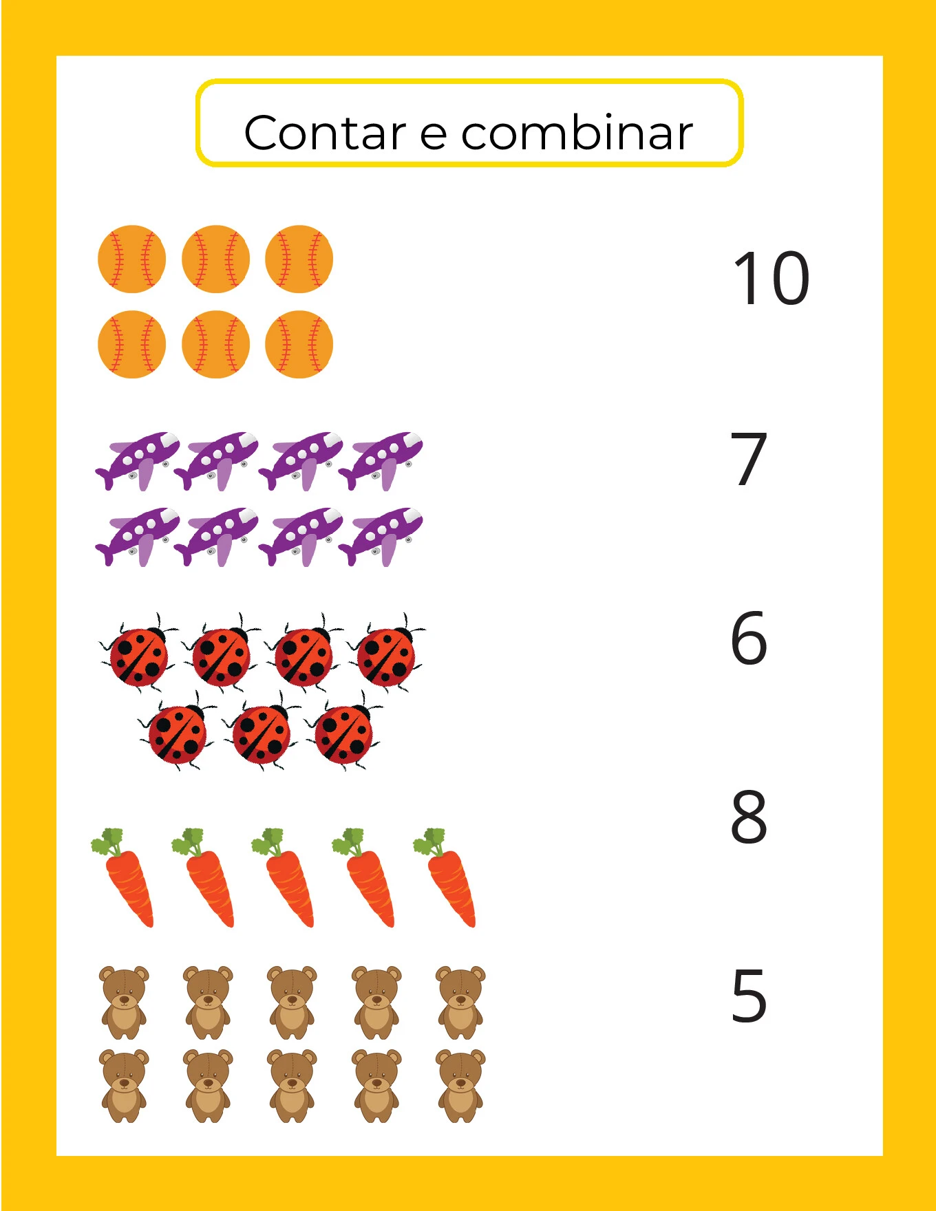 Atividades de contagem com as mãos para crianças — p17 | Ensino Já atividades para educação infantil (ensinoja.com)