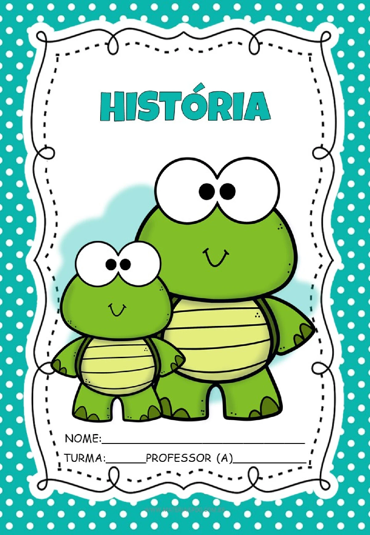 Capas de caderno tartaruga em PDF para imprimir — p7 | Ensino Já atividades para educação infantil (ensinoja.com)