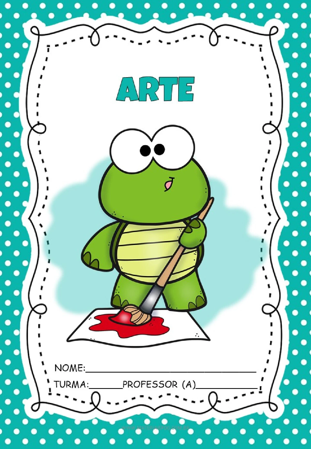 Capas de caderno tartaruga em PDF para imprimir — p8 | Ensino Já atividades para educação infantil (ensinoja.com)