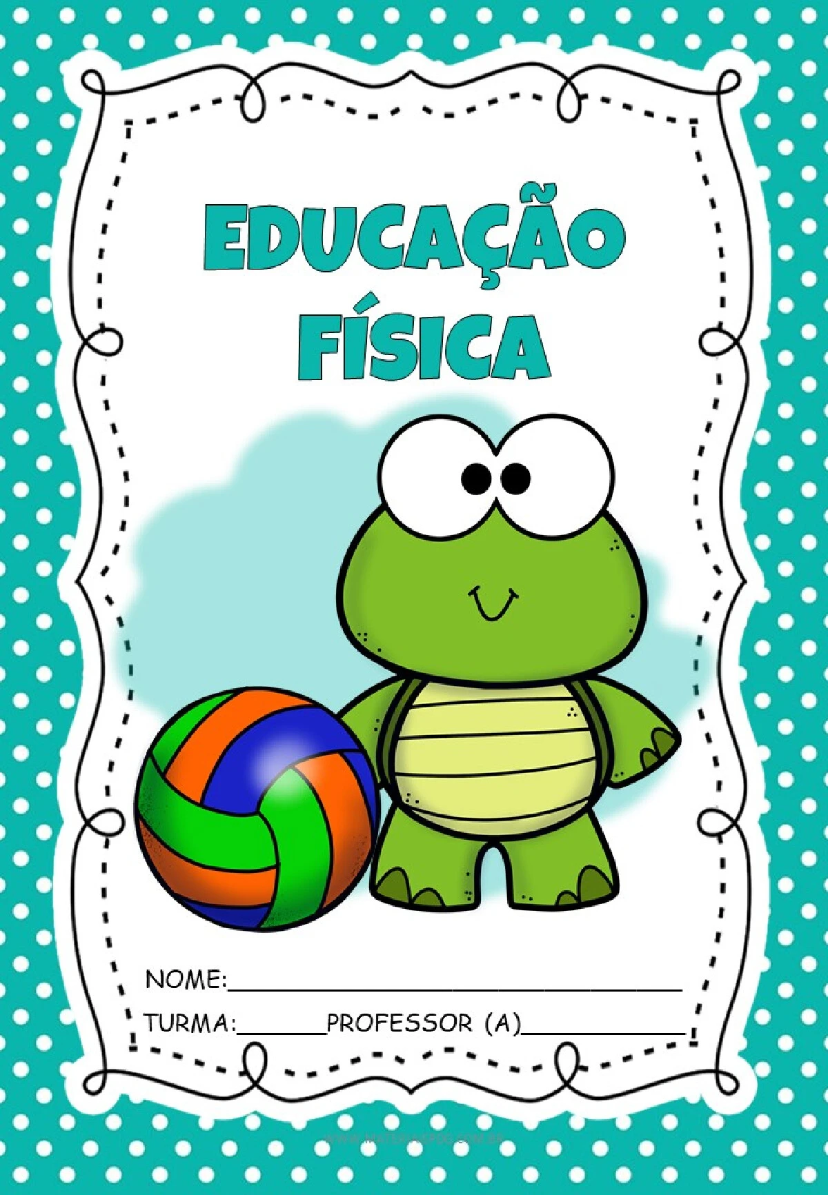 Capas de caderno tartaruga em PDF para imprimir — p9 | Ensino Já atividades para educação infantil (ensinoja.com)