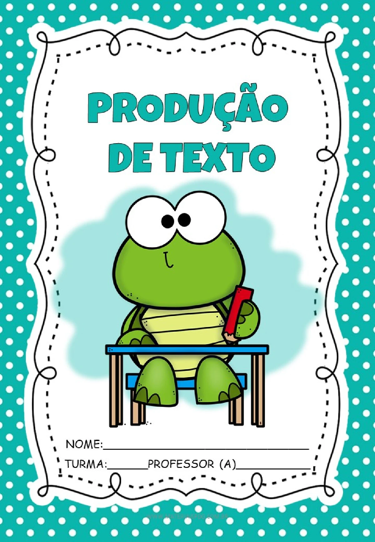 Capas de caderno tartaruga em PDF para imprimir — p16 | Ensino Já atividades para educação infantil (ensinoja.com)