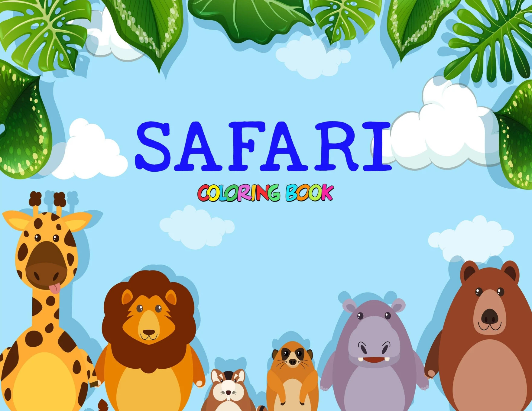 Desenhos de animais Safari para colorir: PDF para imprimir — p1 | Ensino Já atividades para educação infantil (ensinoja.com)