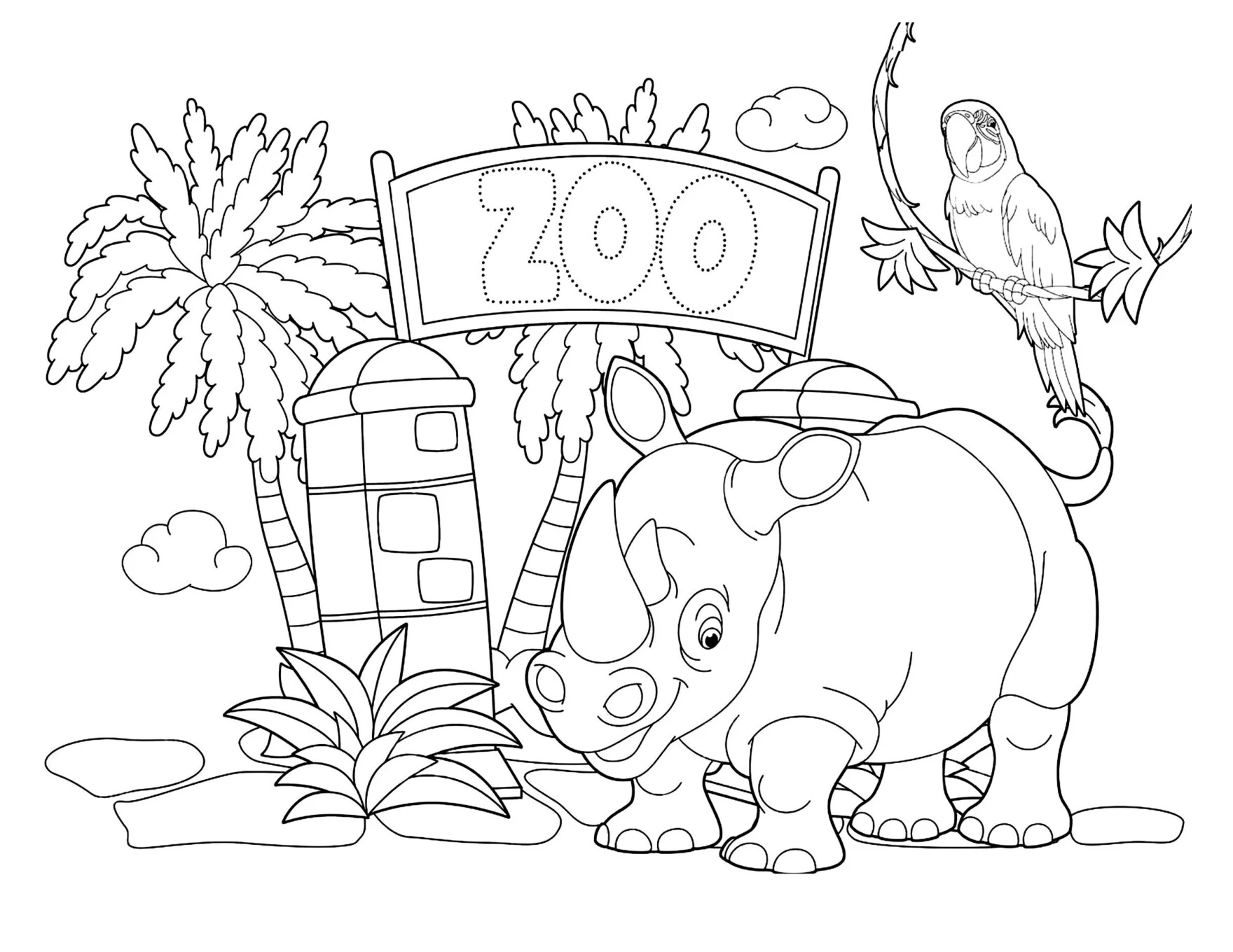Desenhos de animais Safari para colorir: PDF para imprimir — p6 | Ensino Já atividades para educação infantil (ensinoja.com)