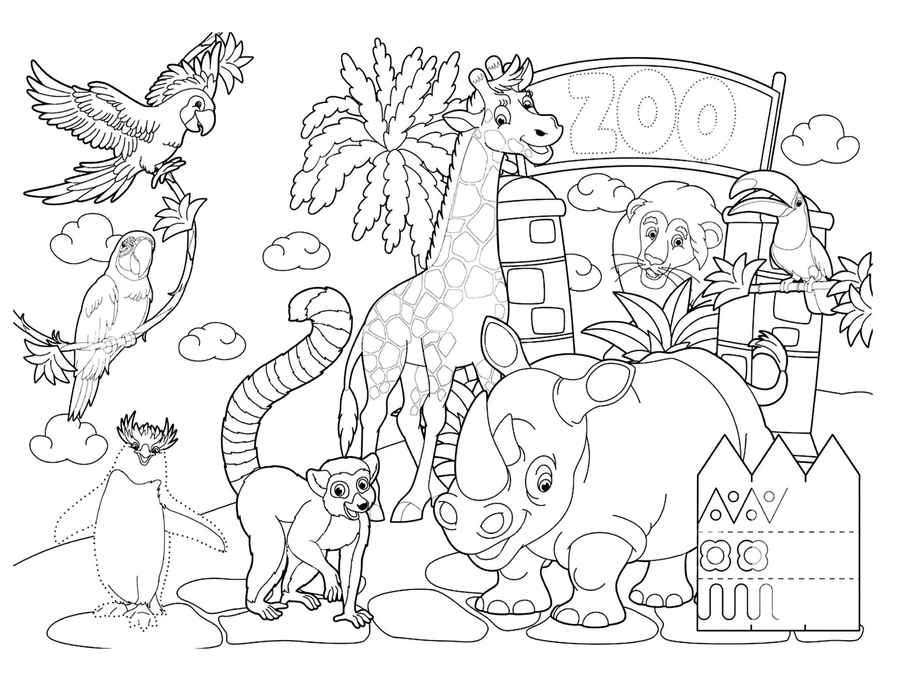 Desenhos de animais Safari para colorir: PDF para imprimir — p13 | Ensino Já atividades para educação infantil (ensinoja.com)