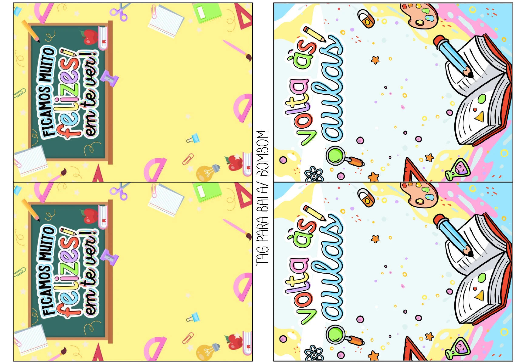 Mimos volta às aulas com tags e cartões criativos — p3 | Ensino Já atividades para educação infantil (ensinoja.com)