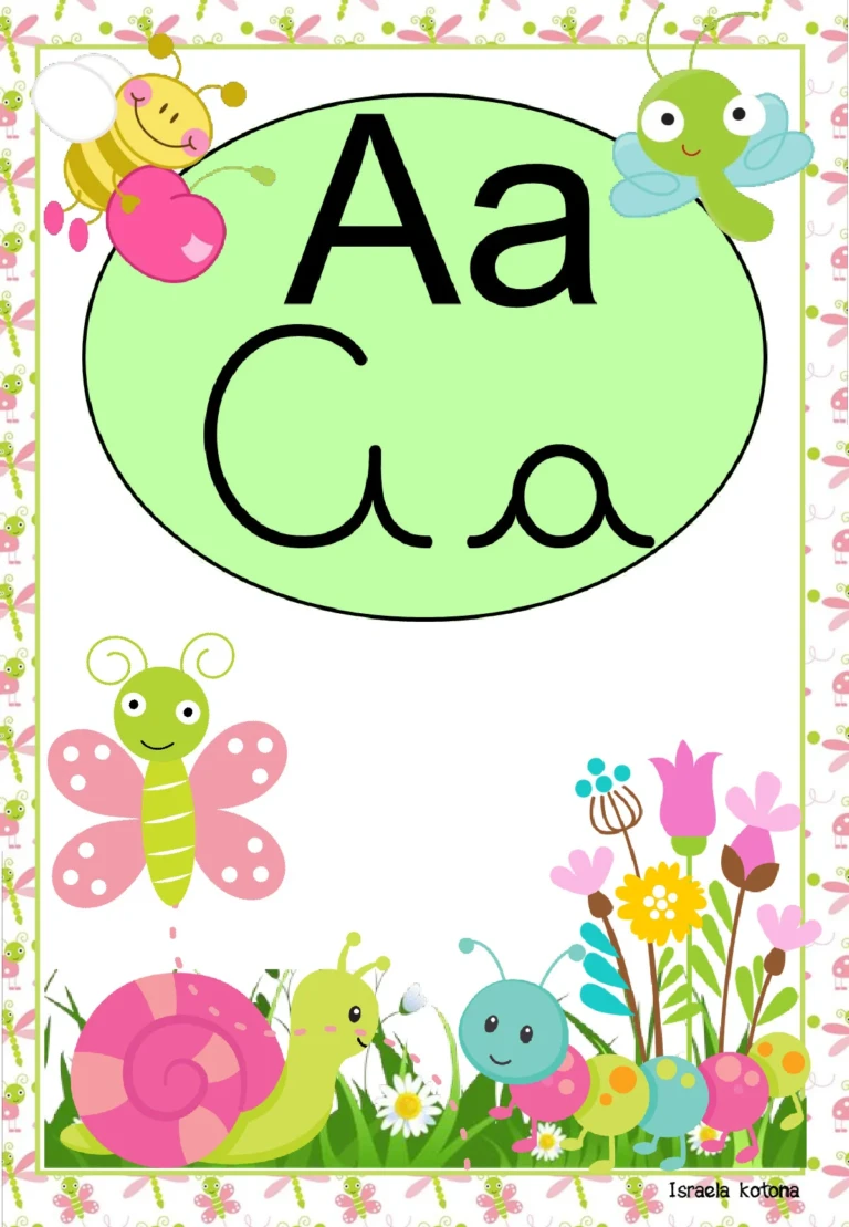 Alfabeto cursivo e bastão com animais do jardim — p1 | Ensino Já atividades para educação infantil (ensinoja.com)