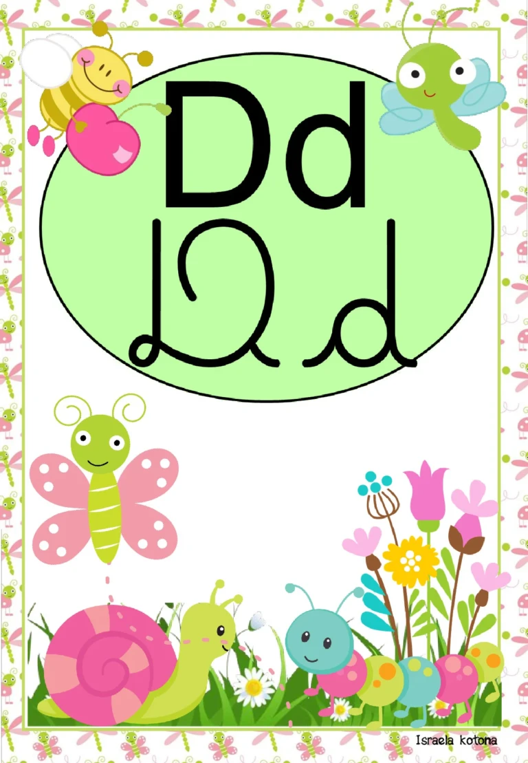 Alfabeto cursivo e bastão com animais do jardim — p4 | Ensino Já atividades para educação infantil (ensinoja.com)