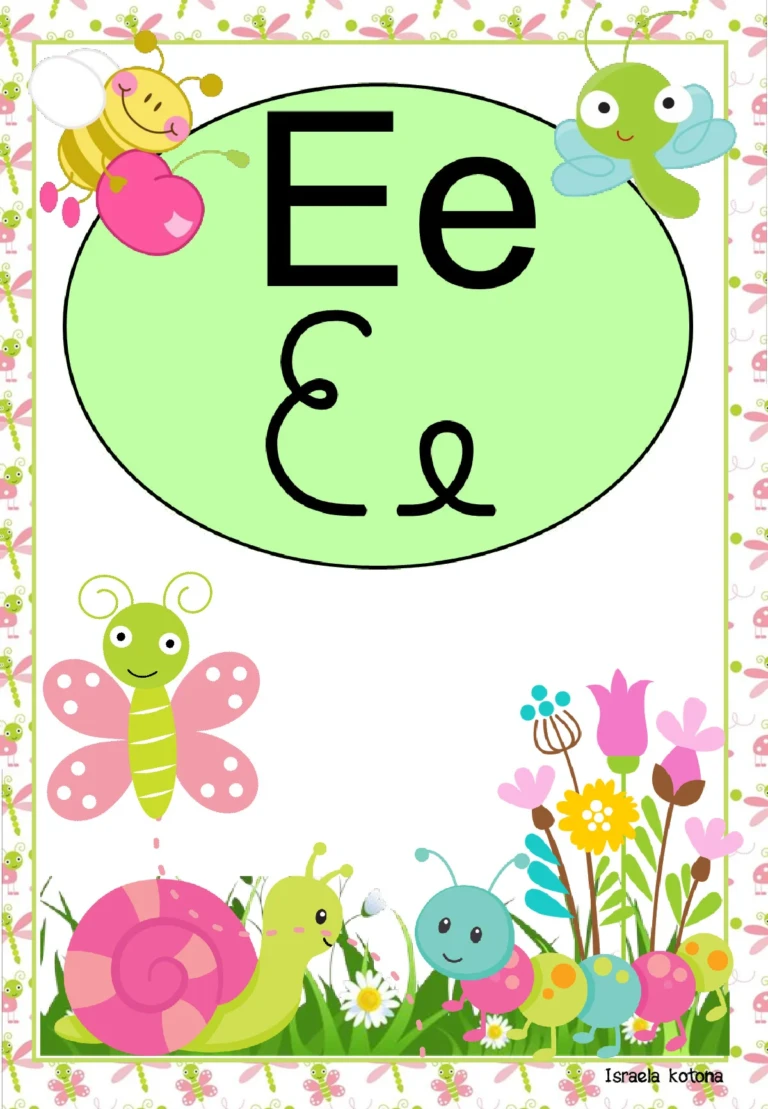 Alfabeto cursivo e bastão com animais do jardim — p5 | Ensino Já atividades para educação infantil (ensinoja.com)