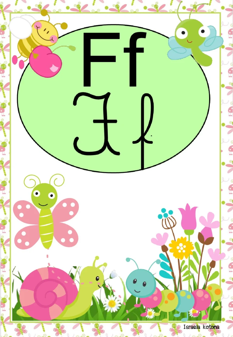 Alfabeto cursivo e bastão com animais do jardim — p6 | Ensino Já atividades para educação infantil (ensinoja.com)